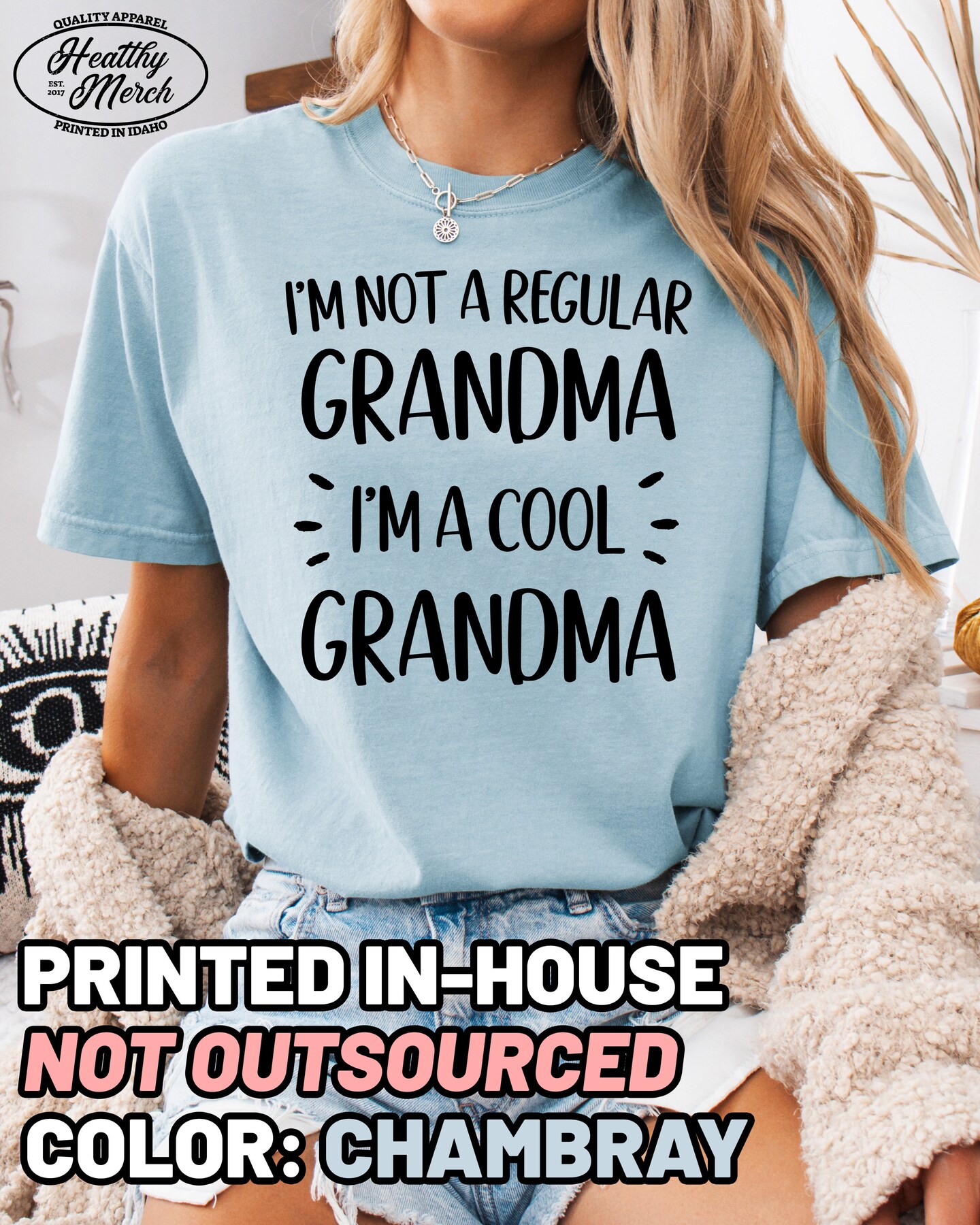 Grandma Shirt Comfort Colors, Not a Regular Grandma I'm a Cool