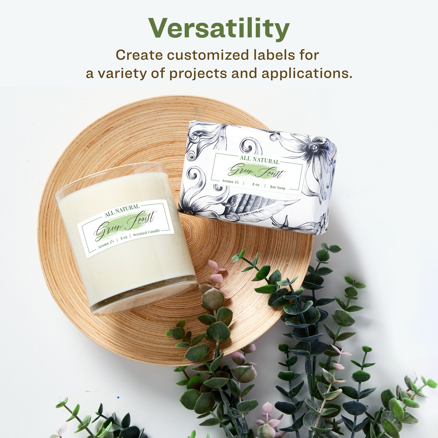 Avery Recycled Matte White Labels, 1-13/16" x 2-3/16" Rectangle