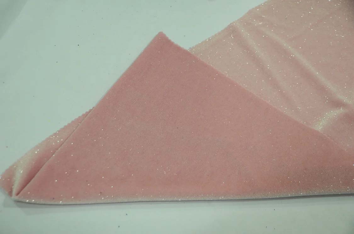 1 Yard Glitter Stretch Velvet Fabrics Sparkling Glitter Plush Spandex Velvet 60" Wide Multiple Colors