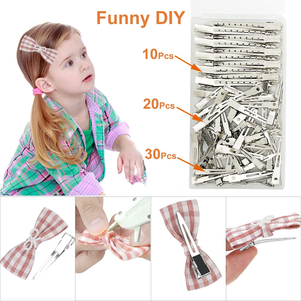 60Pcs Metal Duck Billed Hair Clips for Women Styling Sectioning, Silver Hair Pins(60pcs Mixed)