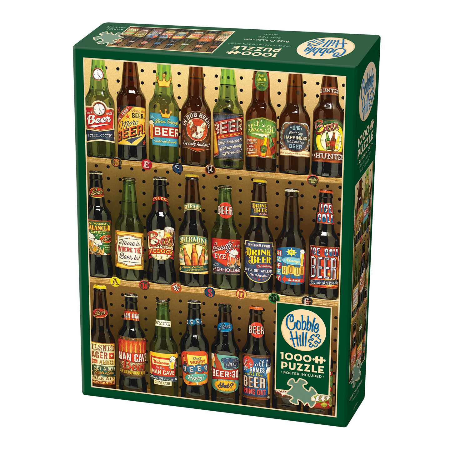 Cobble Hill 1000 Piece Puzzle: Beer Collection - Reference Poster Included, High Quality Jigsaw, Earth Friendly