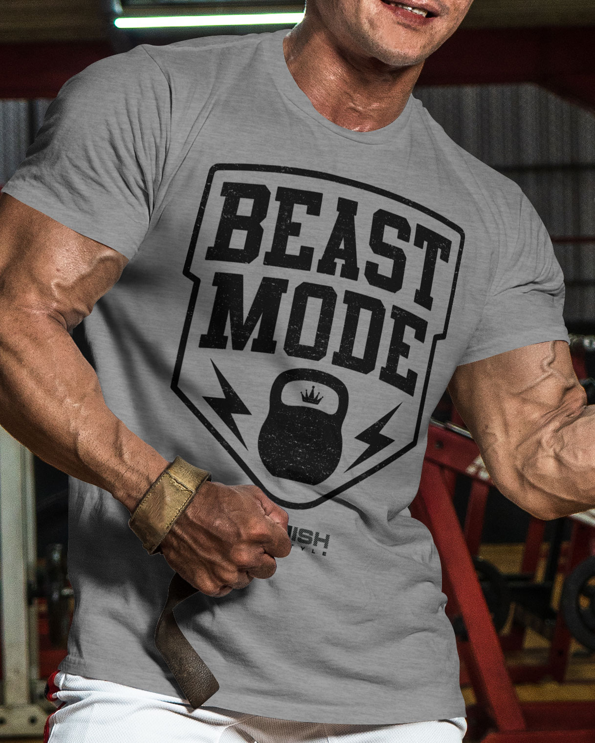 007. Beast Mode Funny Motivational Workout Gym T-Shirt for Men - image27