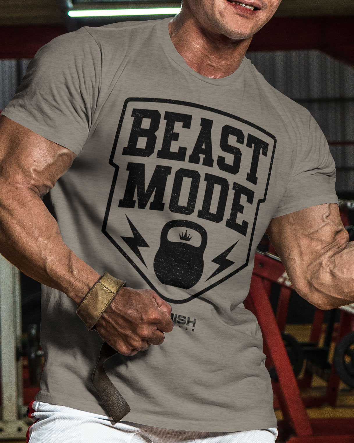 007. Beast Mode Funny Motivational Workout Gym T-Shirt for Men - image40
