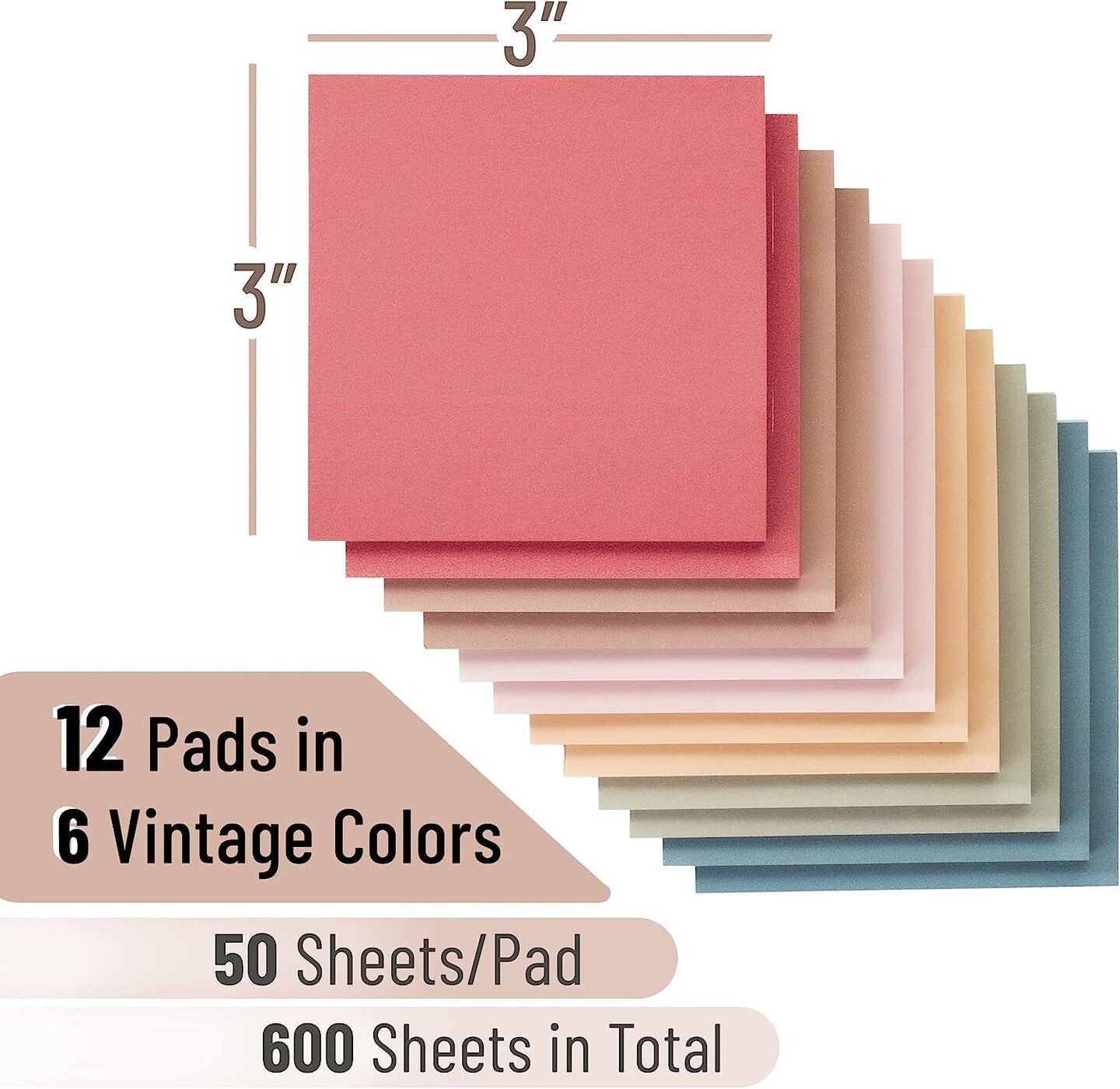 - Sticky Notes, 3&#x201D;X3&#x201D;, 12 Pads, Floral Sticky Notes, Sticky Note, Self-Stick Note Pads, Sticky Pads Sticky Notes Aesthetic, Colorful Sticky Notes, Sticky Notes Bulk Sticky Notes