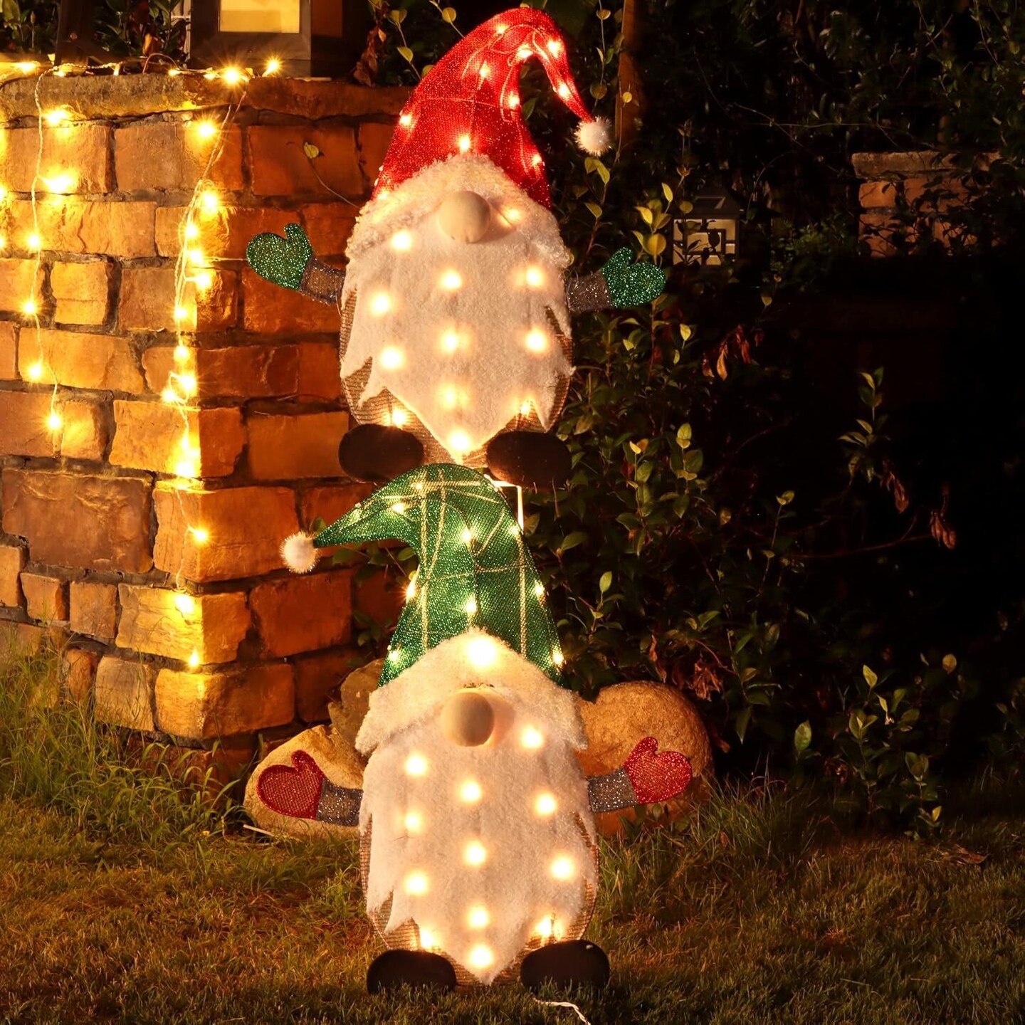 2 Lighted Christmas Tinsel