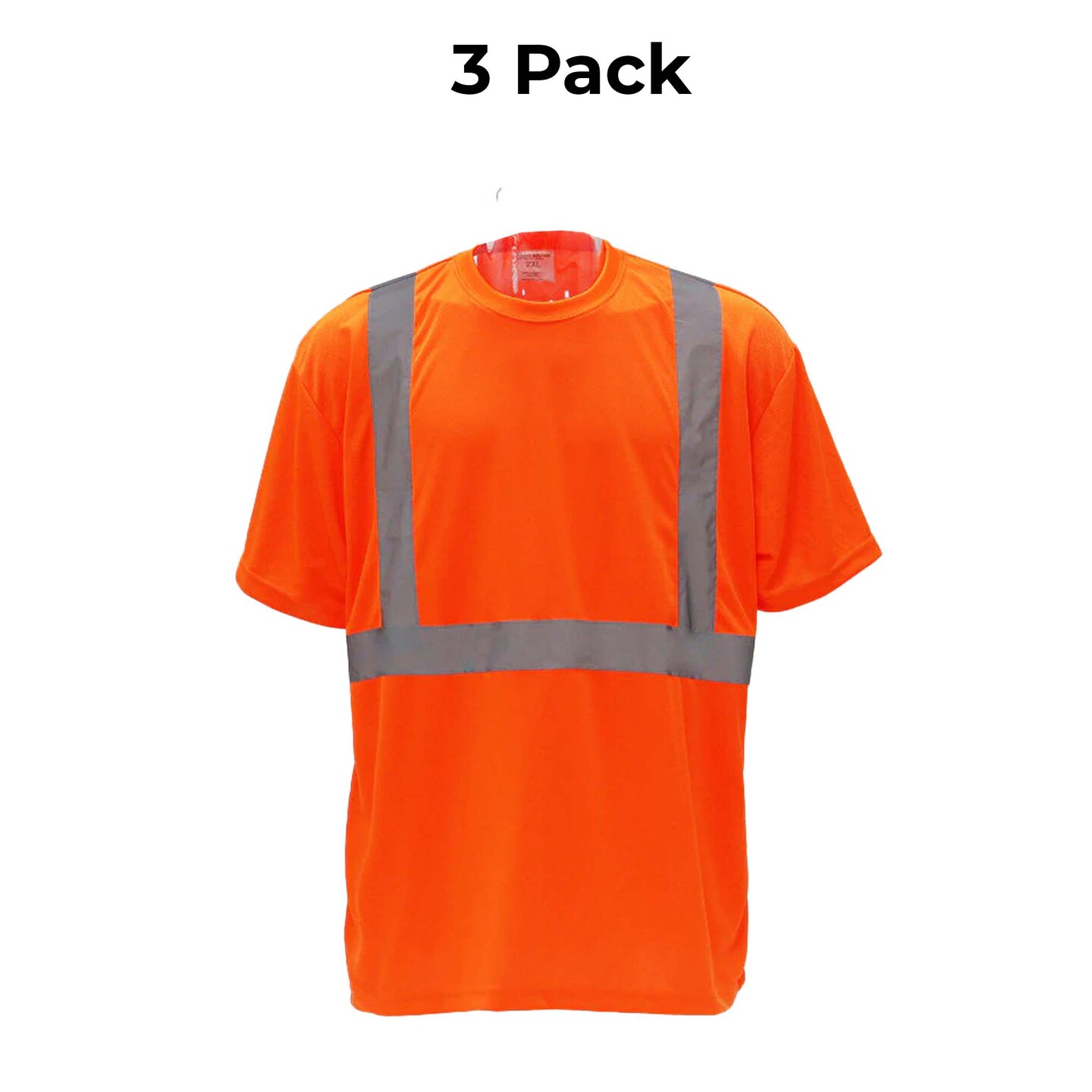 High Visibility Safety T-Shirt with reflective stripe