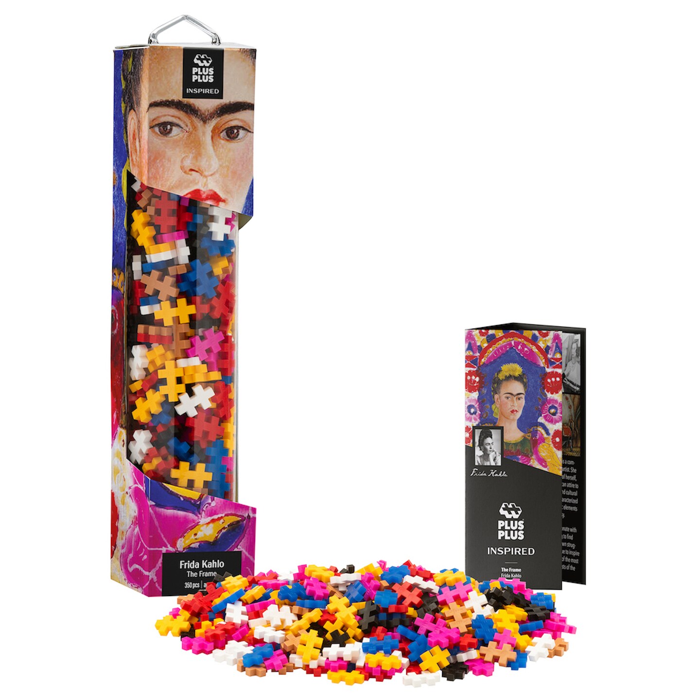 Plus-Plus: Inspired - Frida Kahlo - 350 Pieces - Open-Ended, Art Construction Building Toy, Colorful Interlocking Mini Puzzle Blocks, Kids Ages 7+