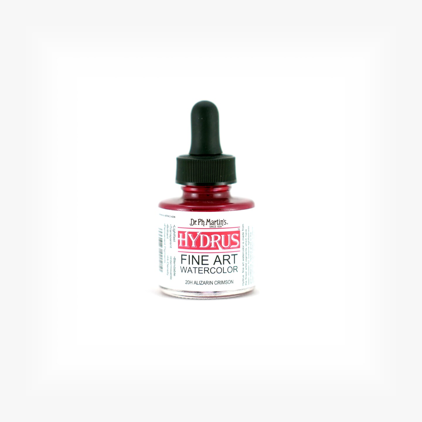 Dr. Ph. Martin&#x27;s Hydrus Fine Art Watercolor, 1.0 oz, Alizarin Crimson (20H)