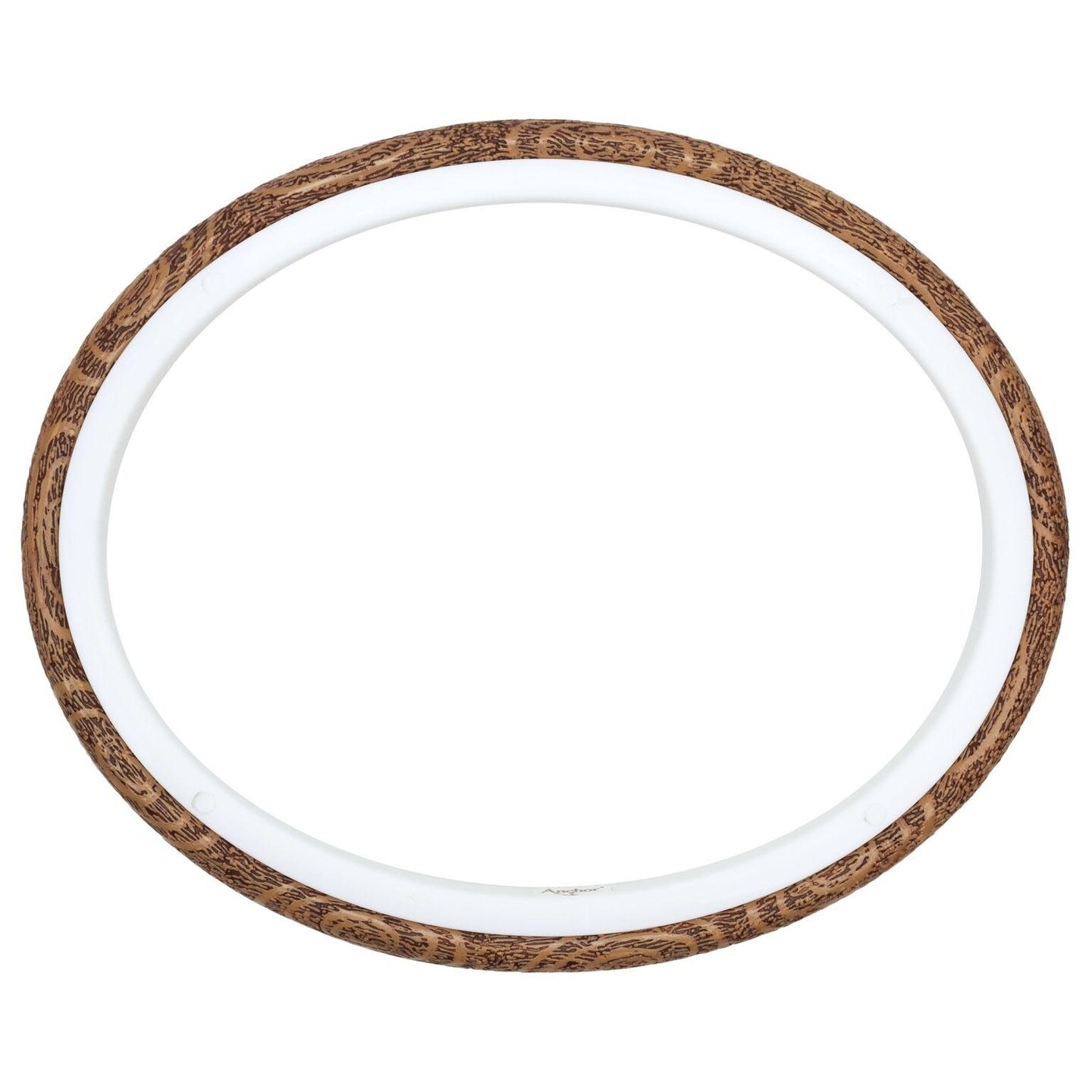 Anchor Faux Wood Oval Embroidery Hoop 8"-Interior Of Oval Hoop Is 6"X7.5"