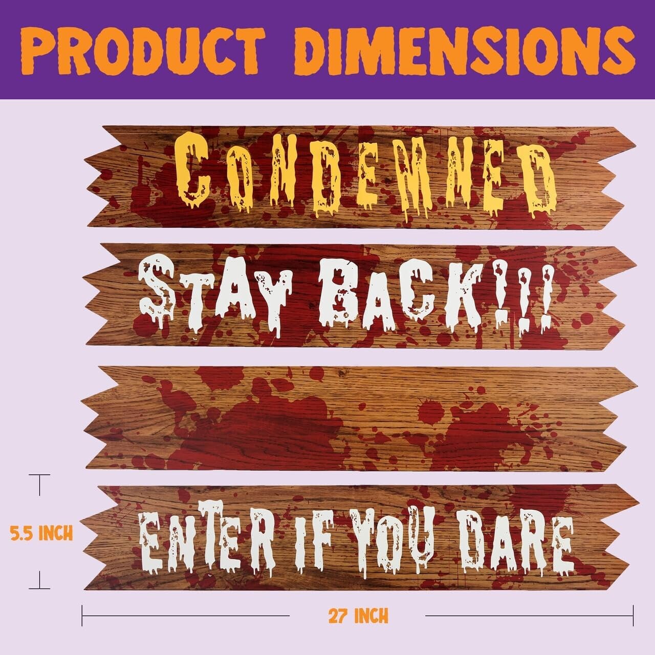 10 Pcs Haunted Window Boards
