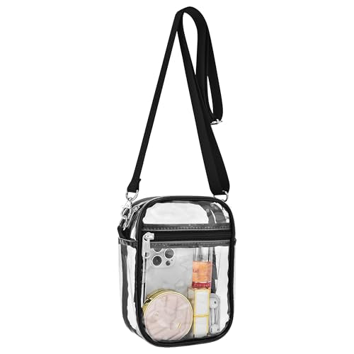 Clear Purse Stadium Clear Messenger Bag Stadium Approved for Men and Women Clear CrossBody Bag