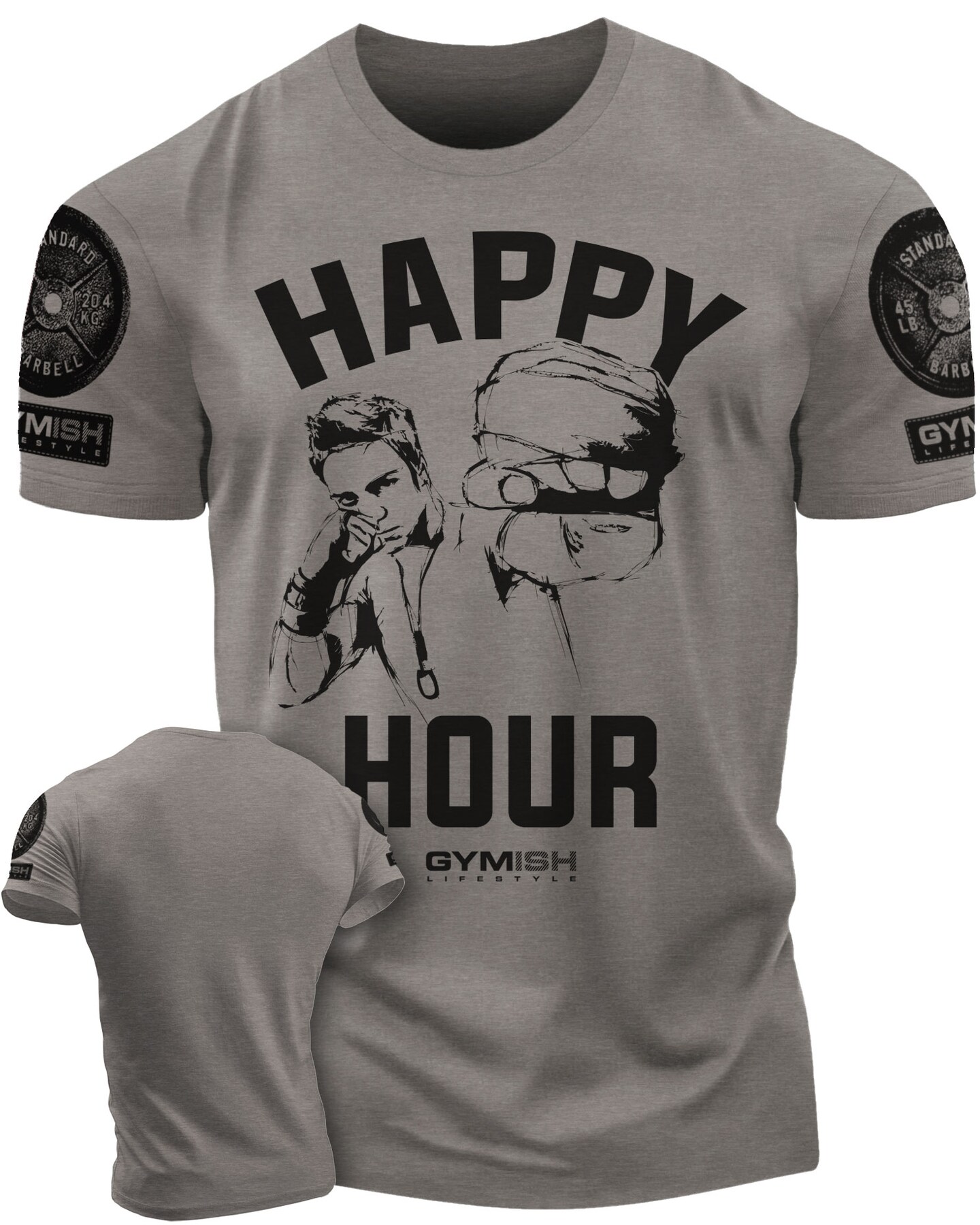 039. Kickboxer Funny Motivational Workout Gym T-Shirt for Men - image45