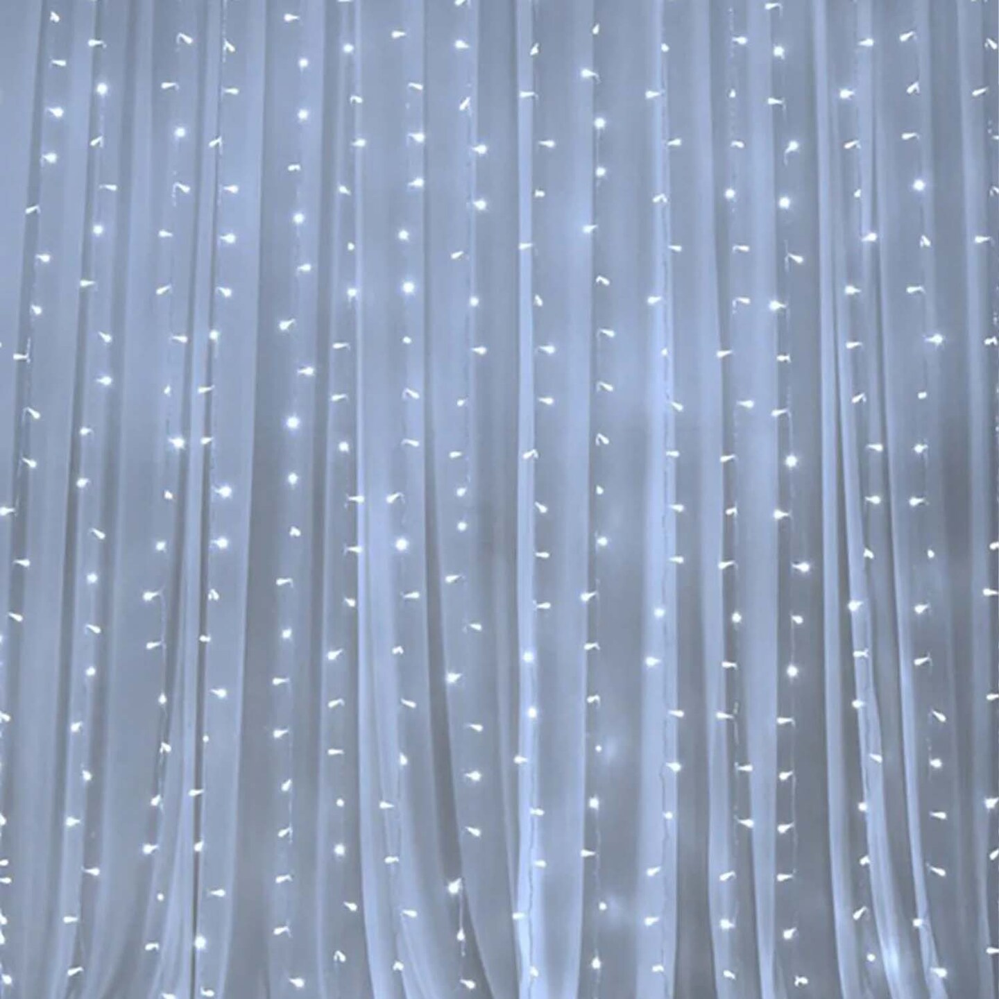 300 LED 12 Strand Twinkling Curtain Light Plug In for Halloween