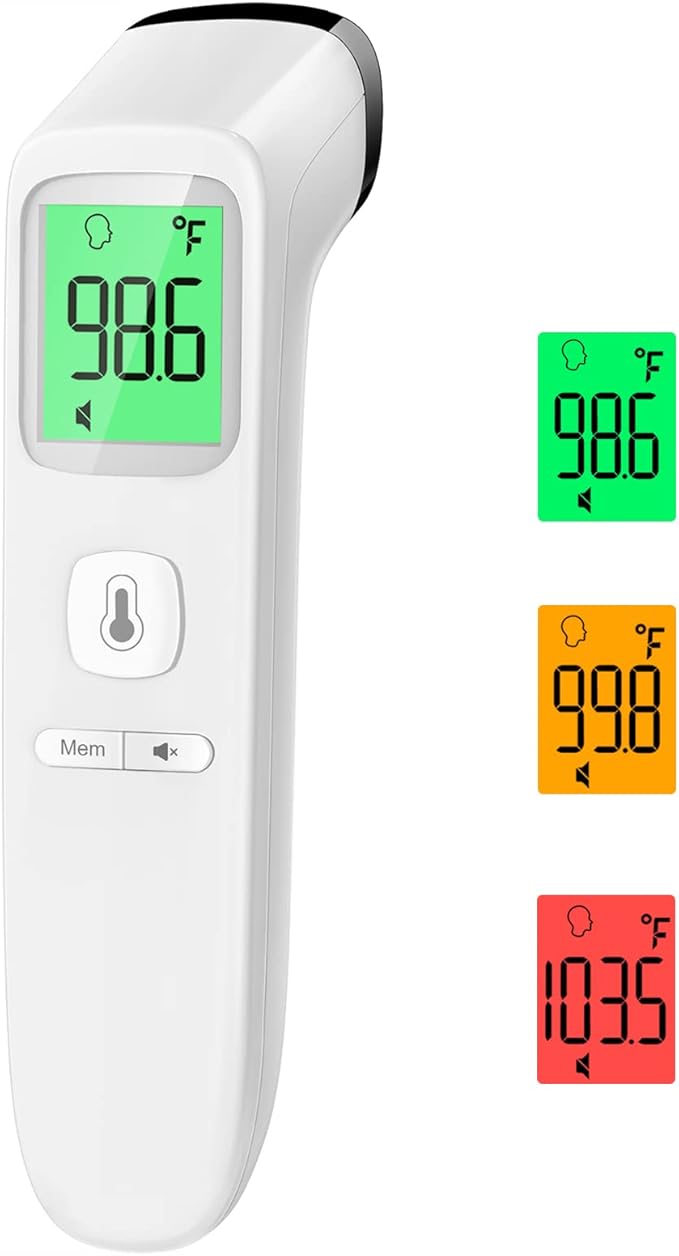 Digital No-Touch Thermometer with Fever Alarm