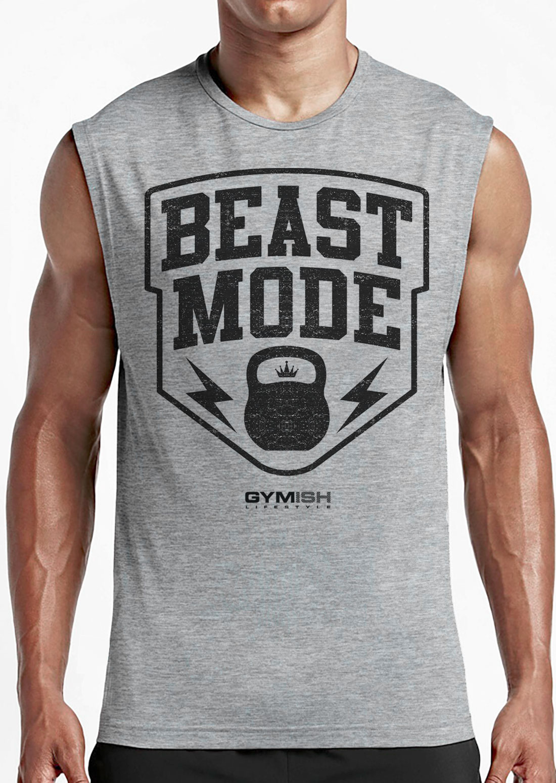 007. Beast Mode Funny Motivational Workout Gym T-Shirt for Men - image65