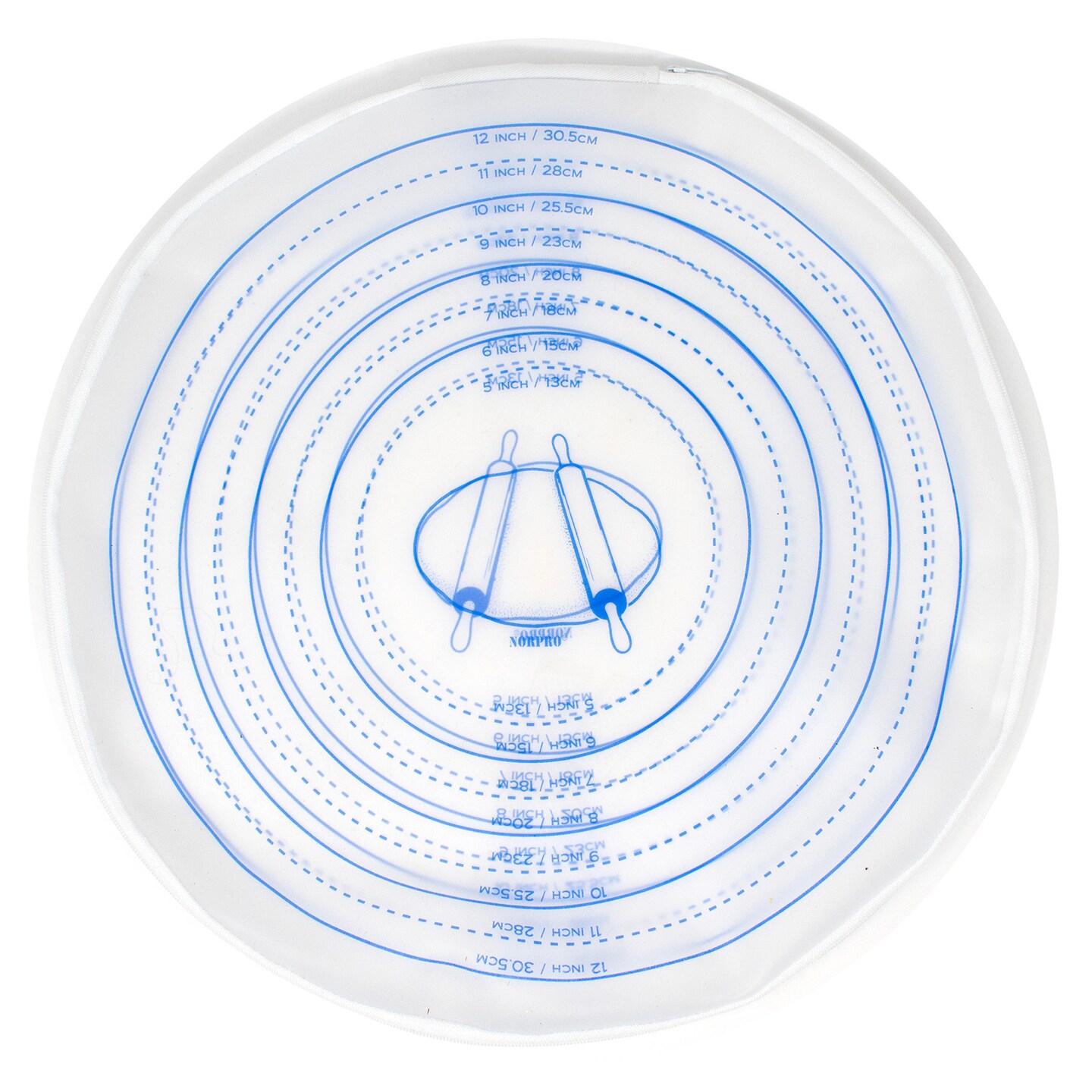 Norpro Silicone Pie Crust Dough Rolling Bag, Non-Stick, Mess-Free, 5" to 12" Crusts