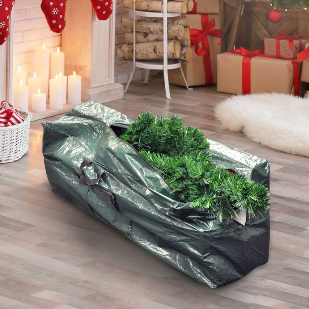 Christmas Tree Storage Bag - Small and Large Xmas Cover Bags for 6ft and 7ft Artificial Trees - Waterproof Extra Strong & Heavy-Duty Box with Zips