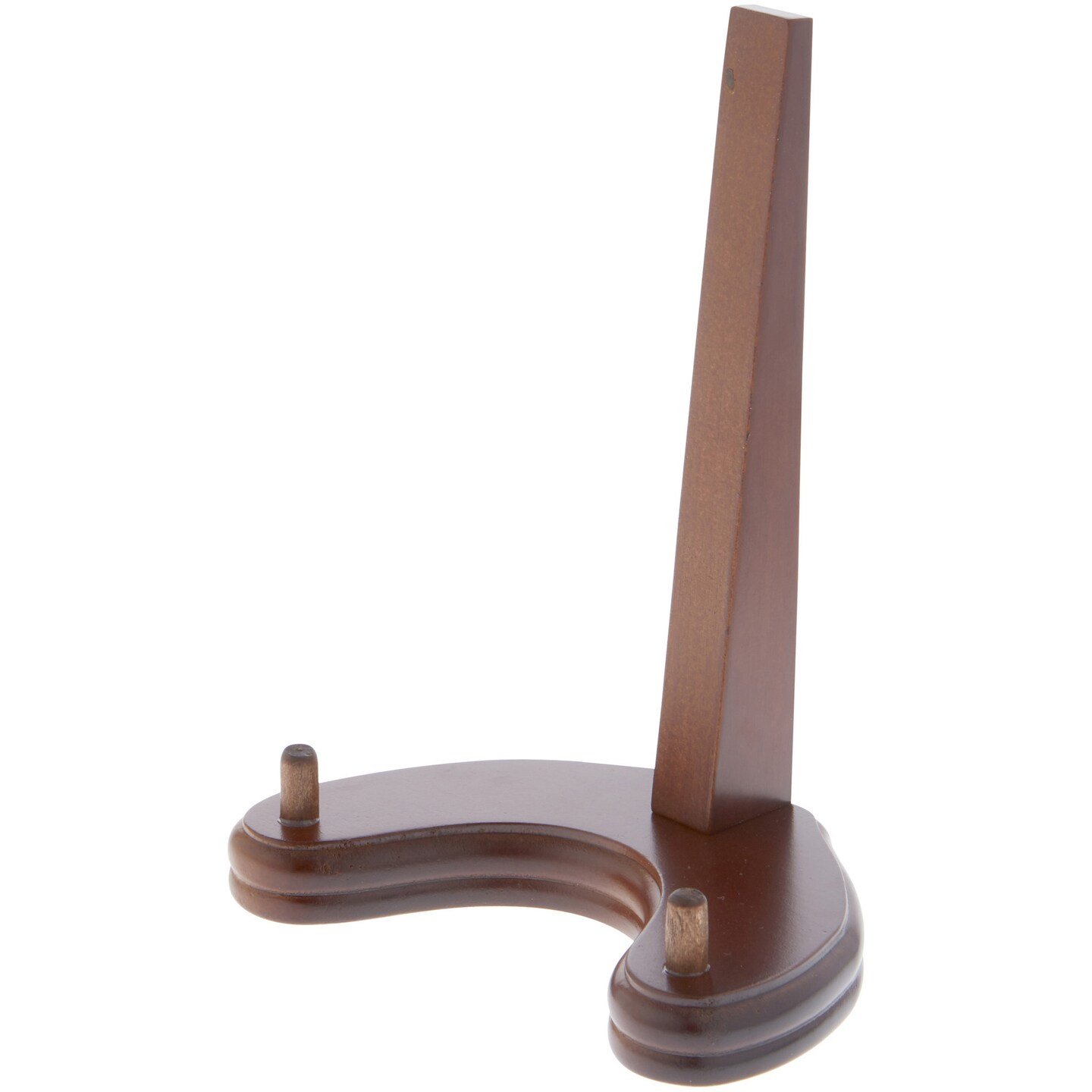 Bard&#x27;s Walnut MDF Wood Plate Stand, 6.375&#x22; H x 5&#x22; W x 4&#x22; D (For Plates 7&#x22;-10&#x22;)