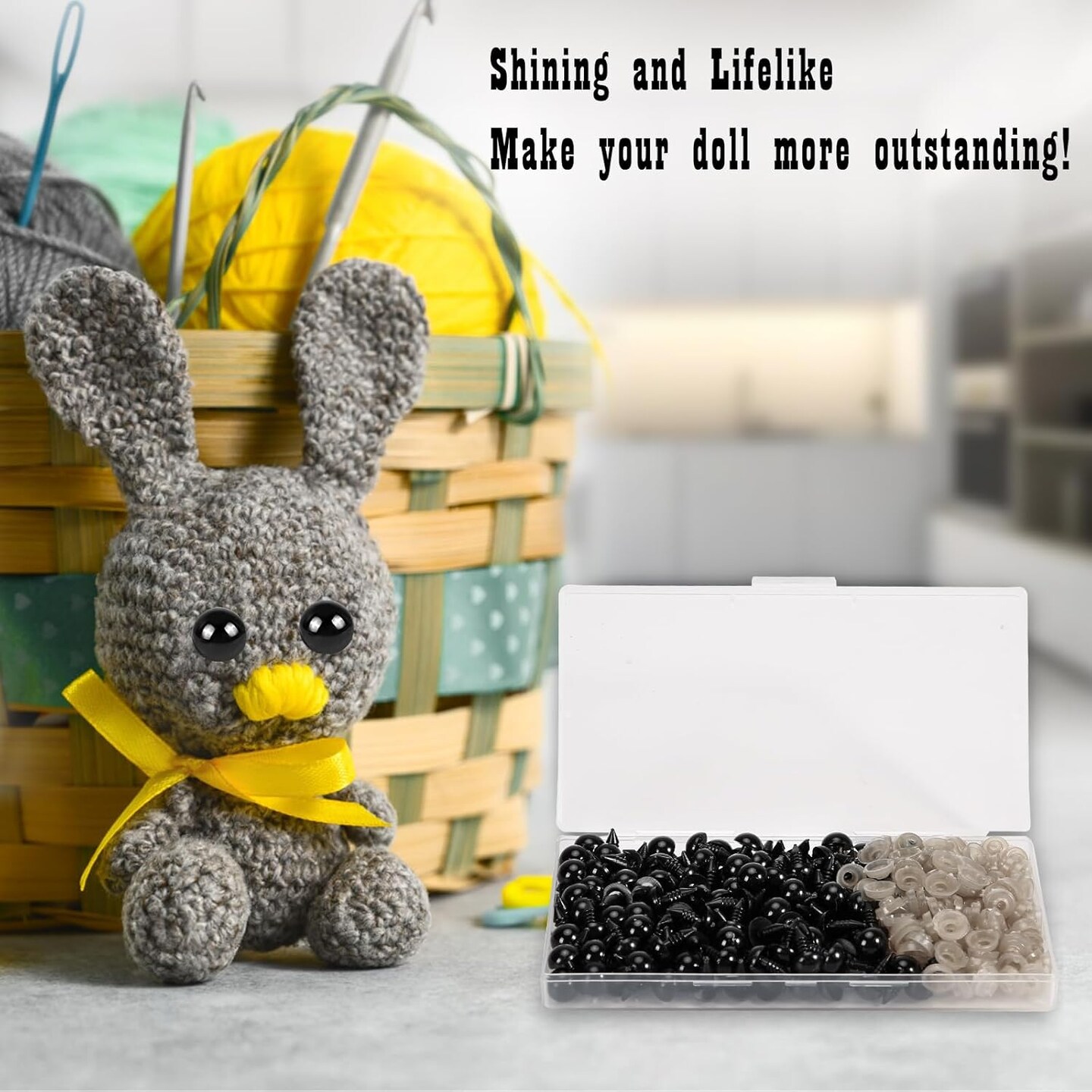 300 Pieces 8mm Safety Eyes for Amigurumi