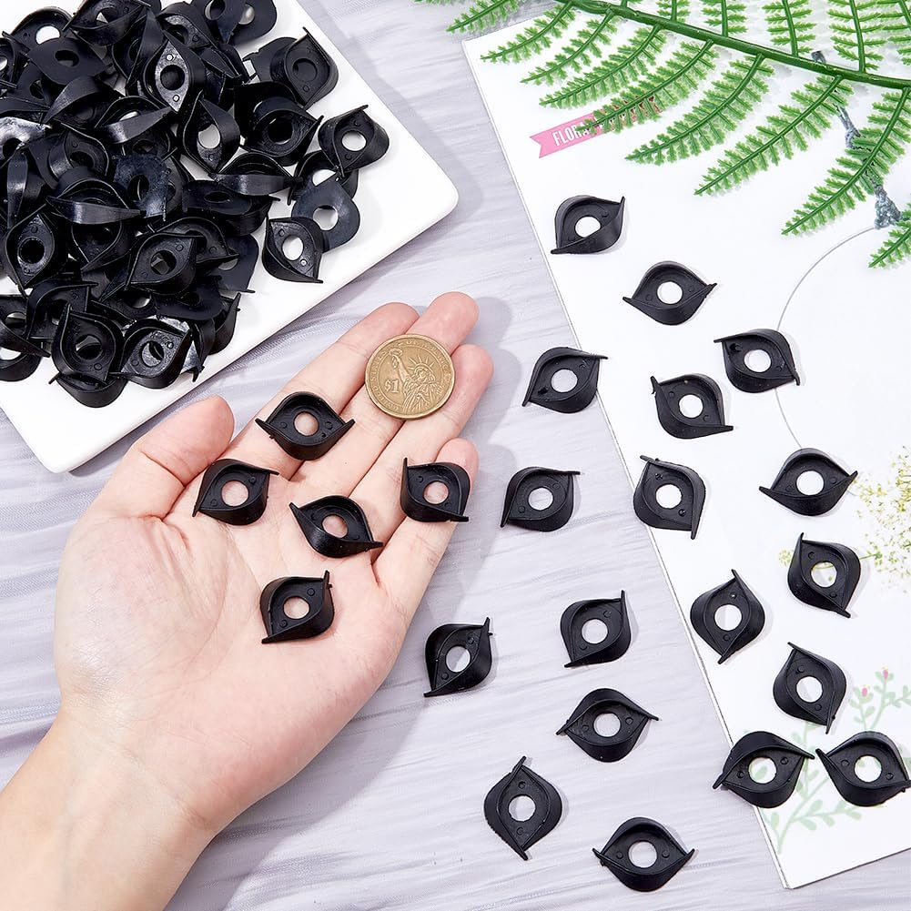 100Pcs 29mm Double Eyelid Safety Eyes for Amigurumi – Crochet, Plush, Dolls & DIY Crafts