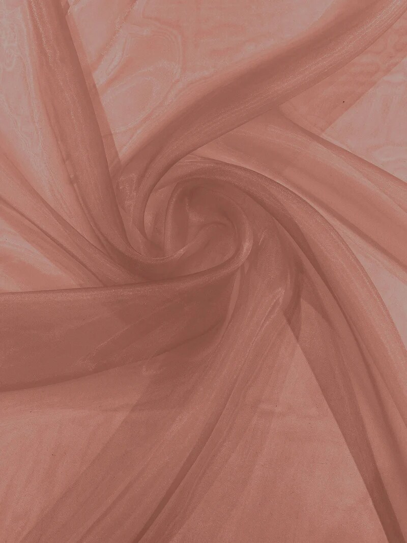 1 Yard Crystal Organza Fabric Sheer Lightweight Textile with Soft Flow for Dresses Linings and Costume Design