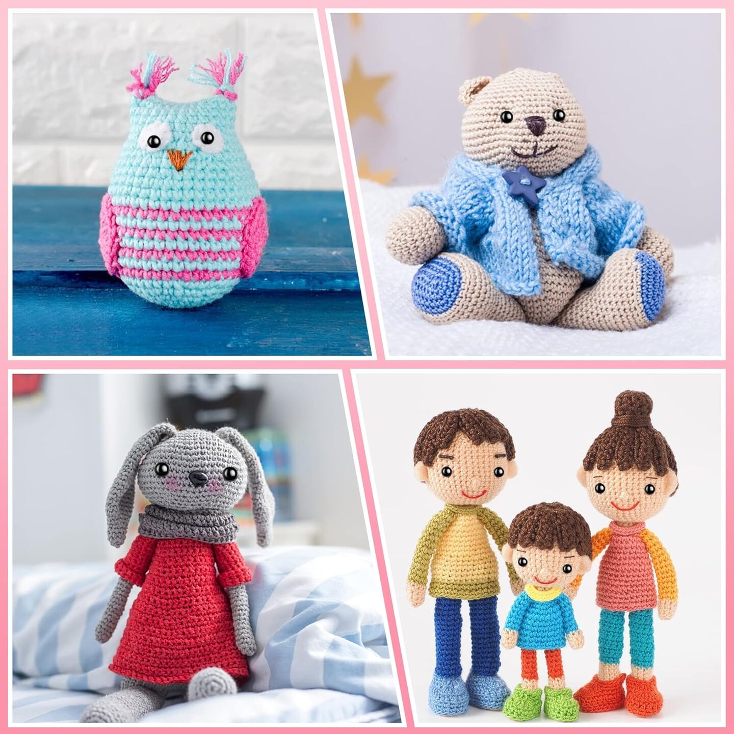 80pcs Large Safety Eyes Crochet Dolls