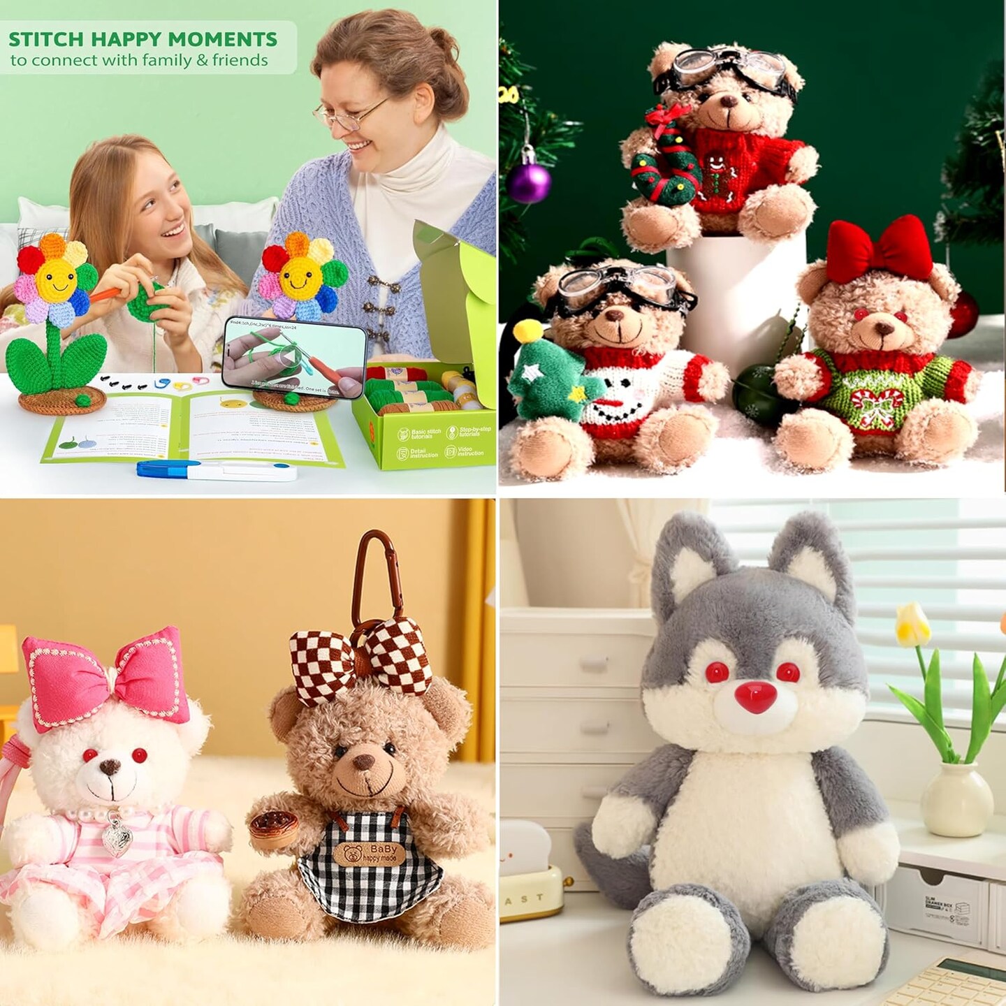 1 Box (80pcs) Red Plastic Safety Eyes – 10/15/24mm with Washers for DIY Amigurumi, Dolls, and Stuffed Animals