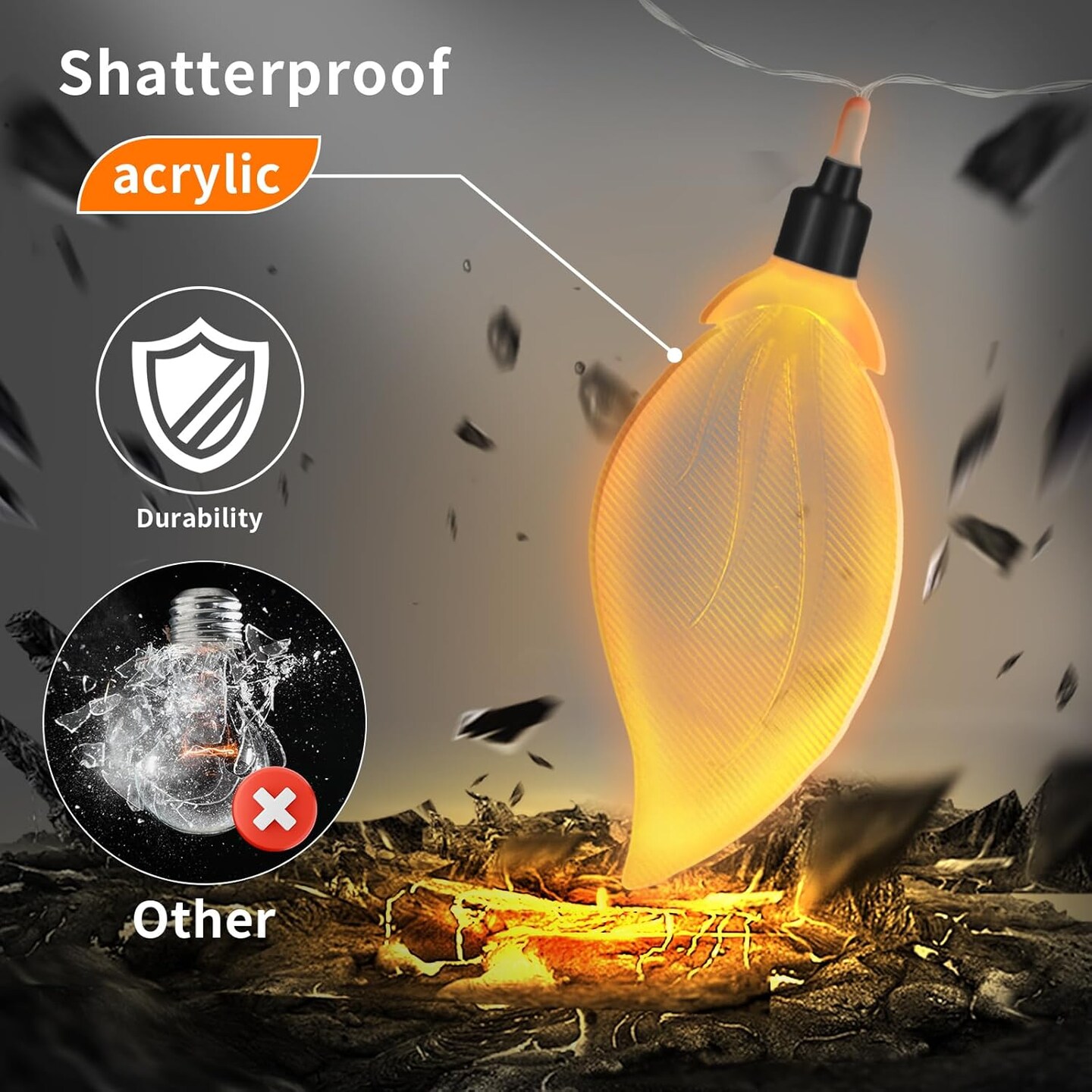 Leaf String Lights – 2 Pack 9.84FT 10 LED USB-Powered Leaf Fairy Lights, Warm White, Nature-Inspired Decorative Lights for Garden, Bedroom, Party, Wall, or DIY Décor