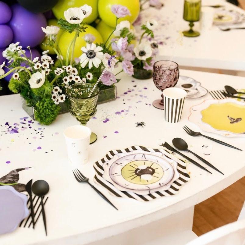 Watercolor Eyeball Halloween Dessert Plate (12pcs)