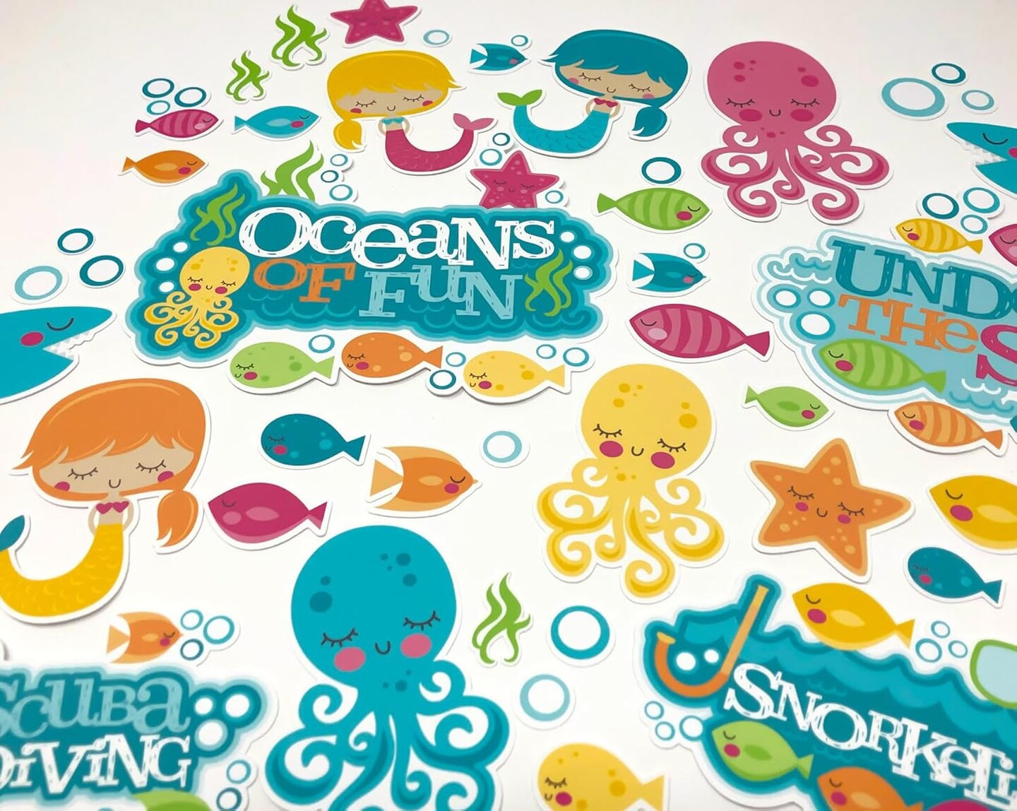 Paper Die Cuts - Under The Sea - Over 60 Cardstock Scrapbook Die Cuts