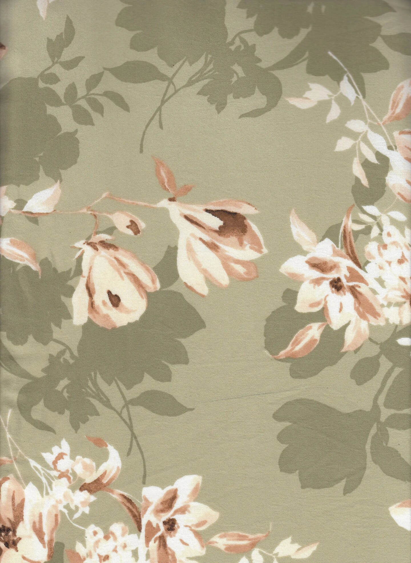 1 Yard CEY Floral Print Fabric, 58/59&#x2033; Wide 100% Polyester