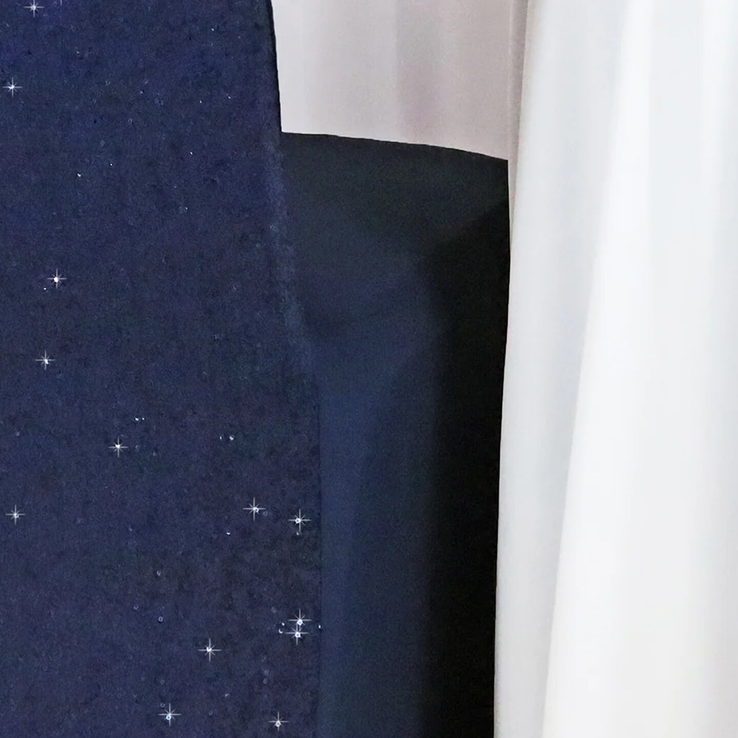 1 Piece Navy Blue Sequin Spandex Chair Cover Stretch Fit for Banquet Events