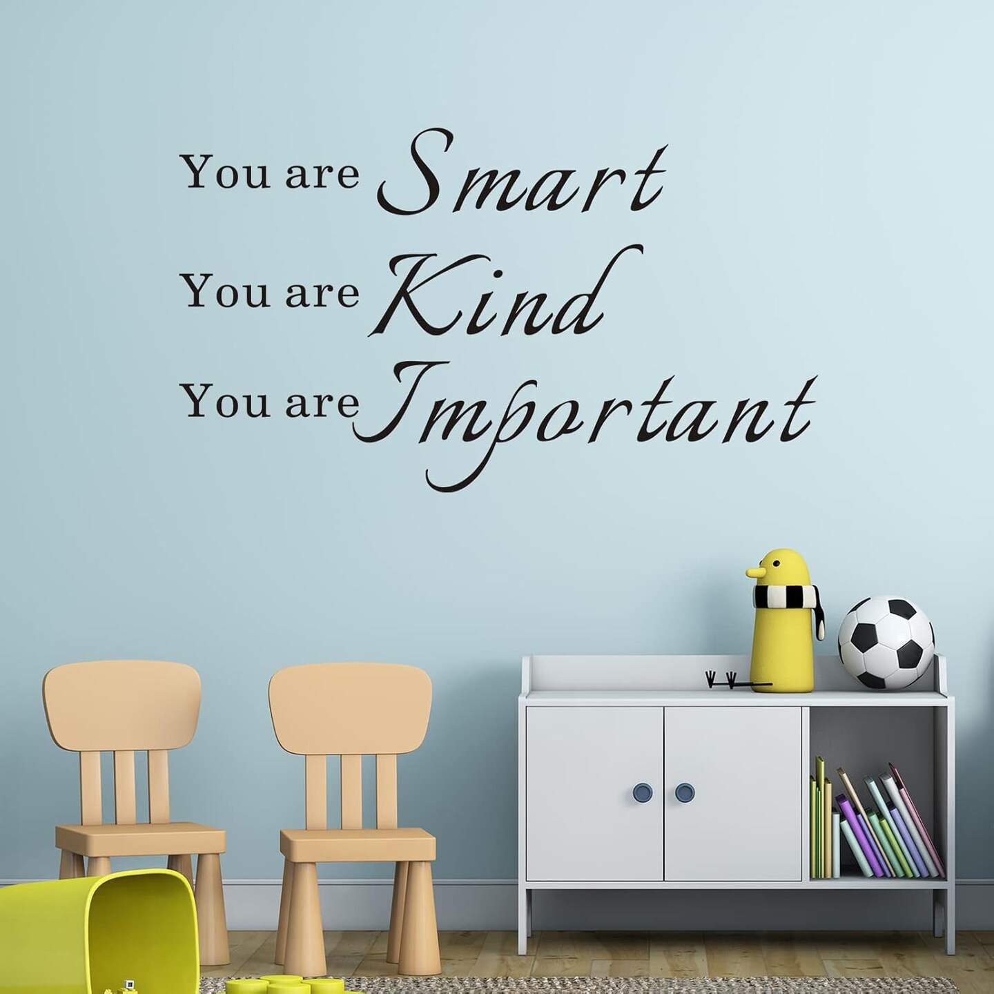 Wall Stickers, Kids Wall Stickers, (Easy to Install), Wall Decals Quotes Inspirational Boys Girls Baby Living Room Bedrooms Nursery Office Teens Words Signs Home Art Decor Vinyl