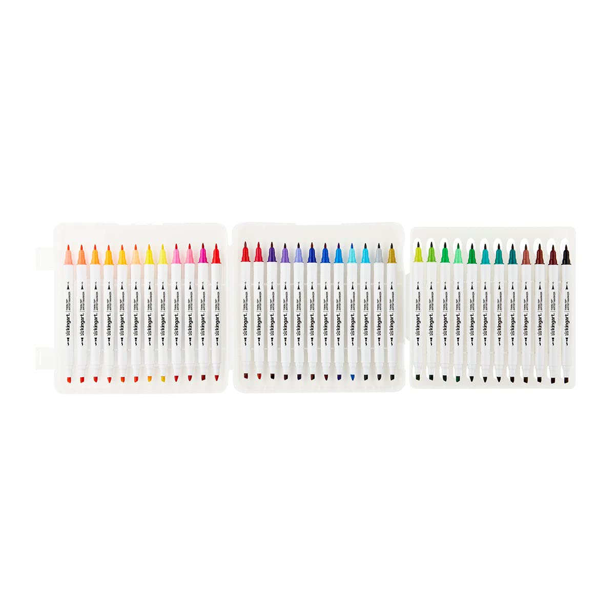 Dual Tip Alcohol Based Art Markers, 36 Colors Permanent Marker Pens Highlighters with Case