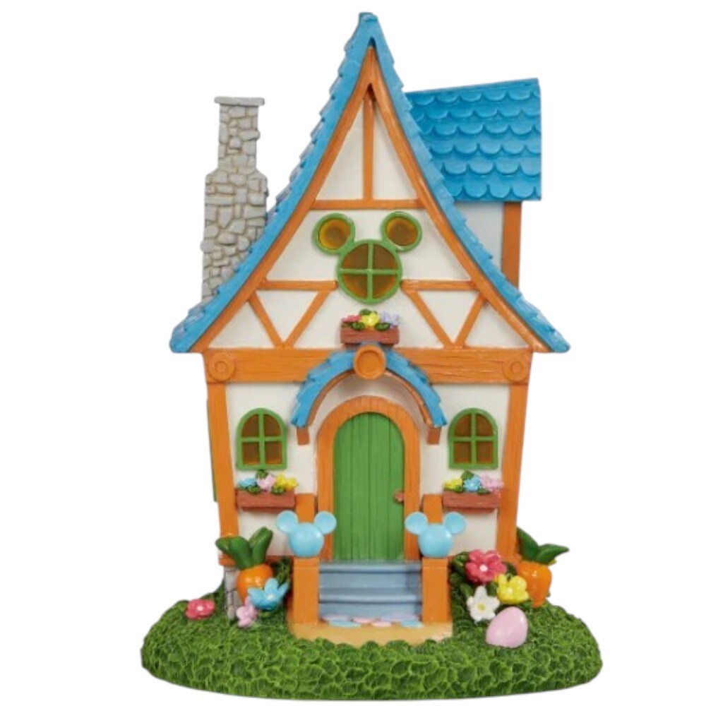 Disney Easter Village Set with Bunny Figurines &#x2013; Spring Decoration