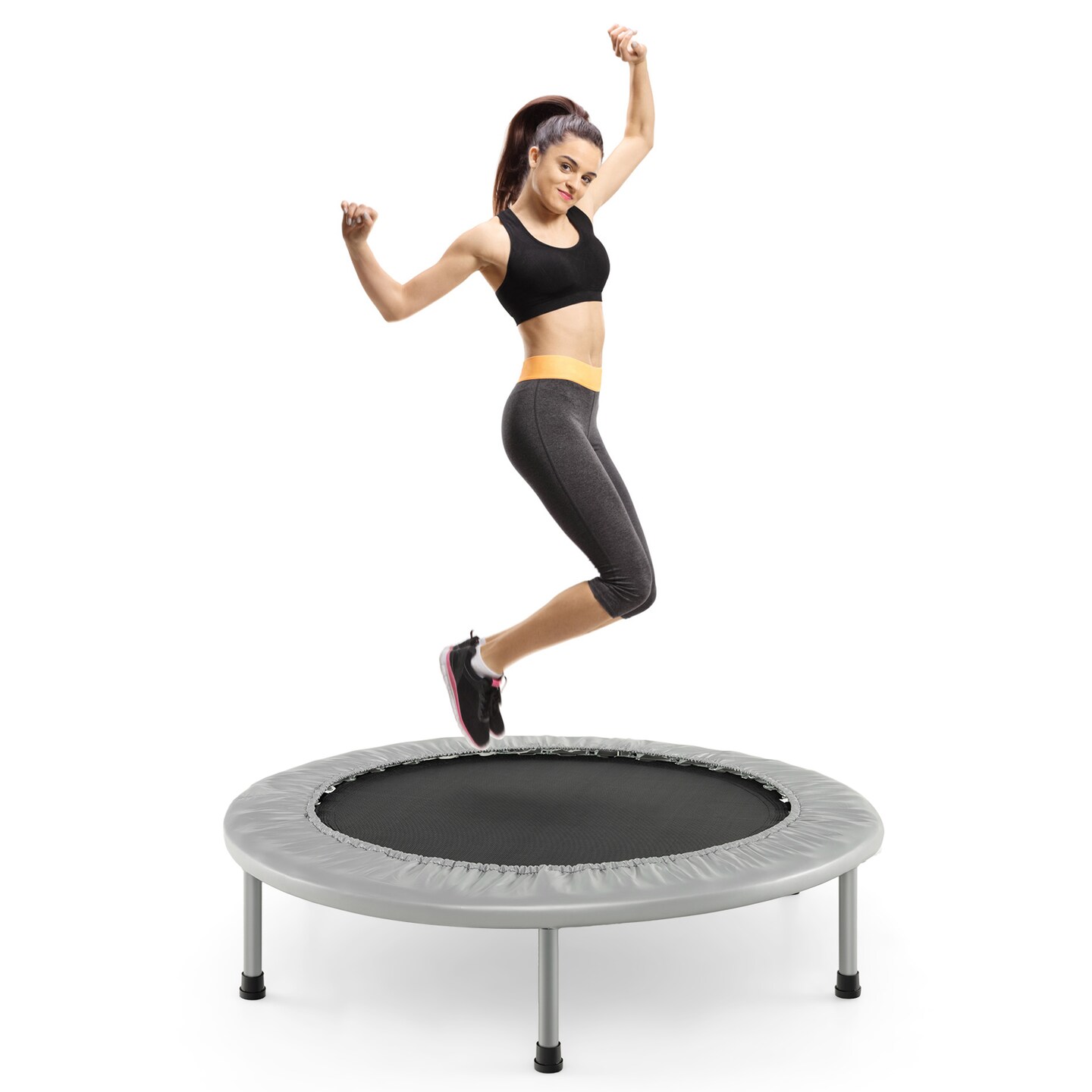 Foldable PP Trampoline with Safety Springs and 330 lbs Capacity