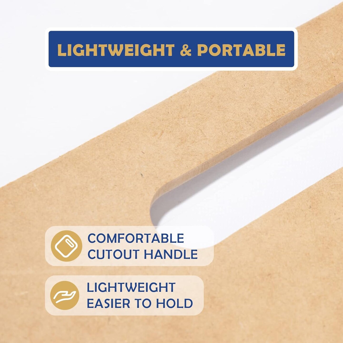 Sketch Board, Drawing Tote Board for Artists with Sturdy Clip and Rubber Bands, Portable Art Clipboard for Classroom and Studio Drawing