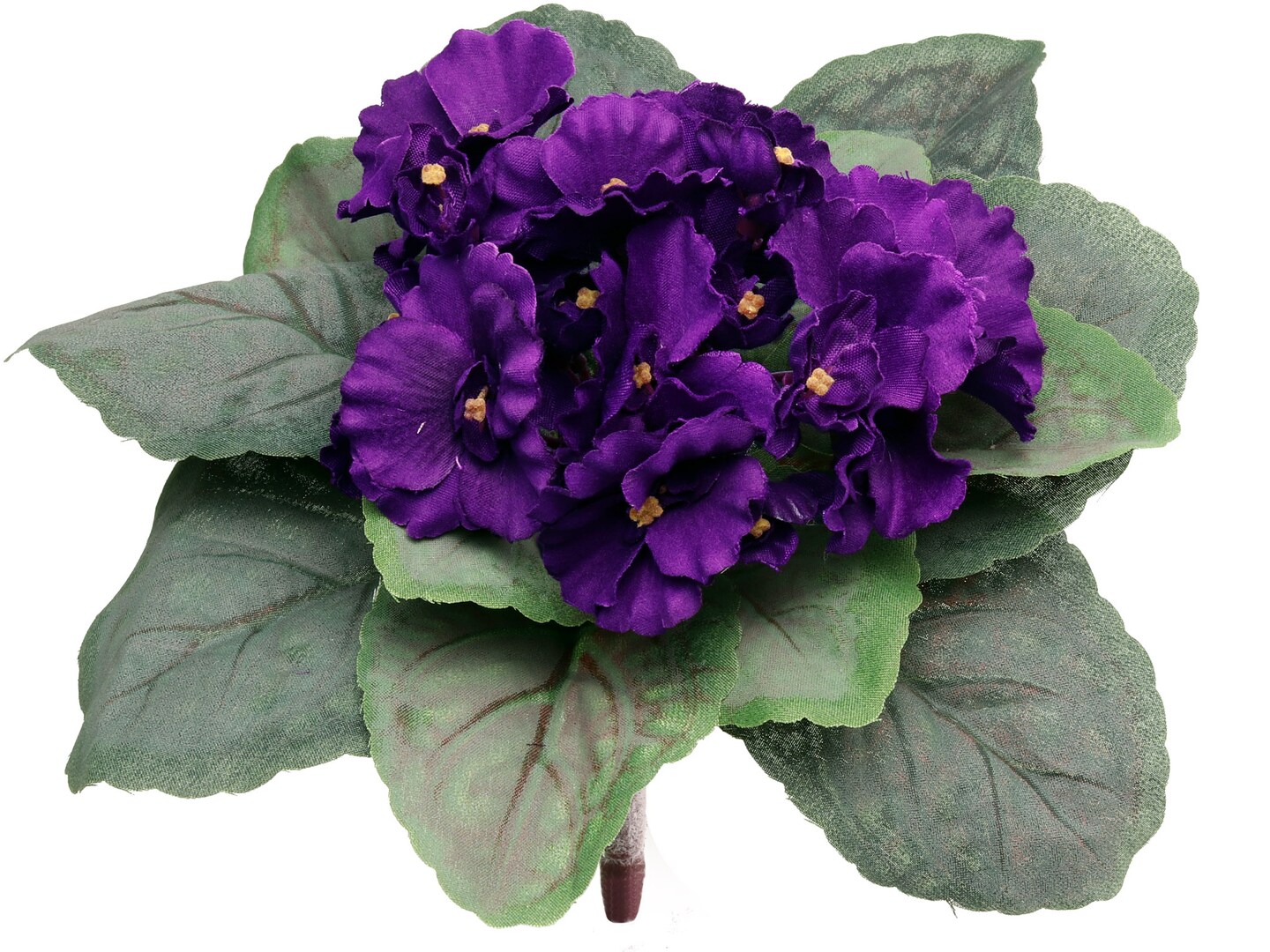 8&#x22; Artificial Violet Bush 4-Pack &#x2013; Lush Silk Flowers &#x26; Greenery, Home &#x26; Seasonal D&#xE9;cor
