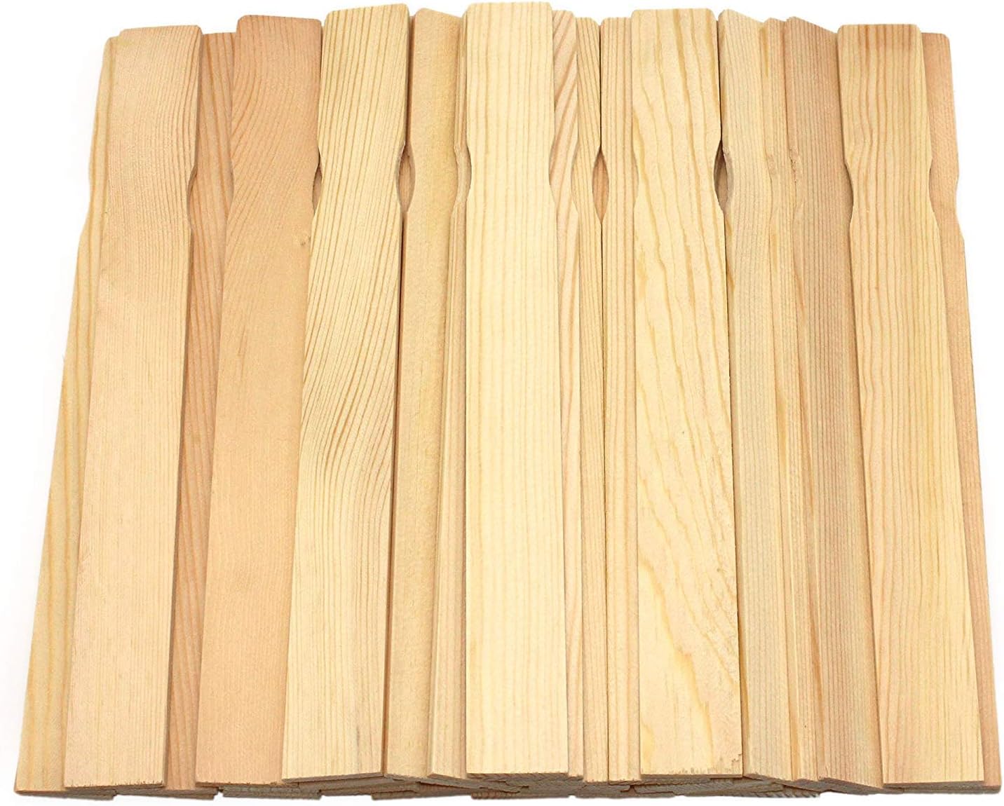 Wooden Paint Stir Sticks - Paint Sticks 12 Inch Wood Stirrers Paddles Resin or Kids Wooden Craft Sticks, Garden and Library Markers(Pack of 50)