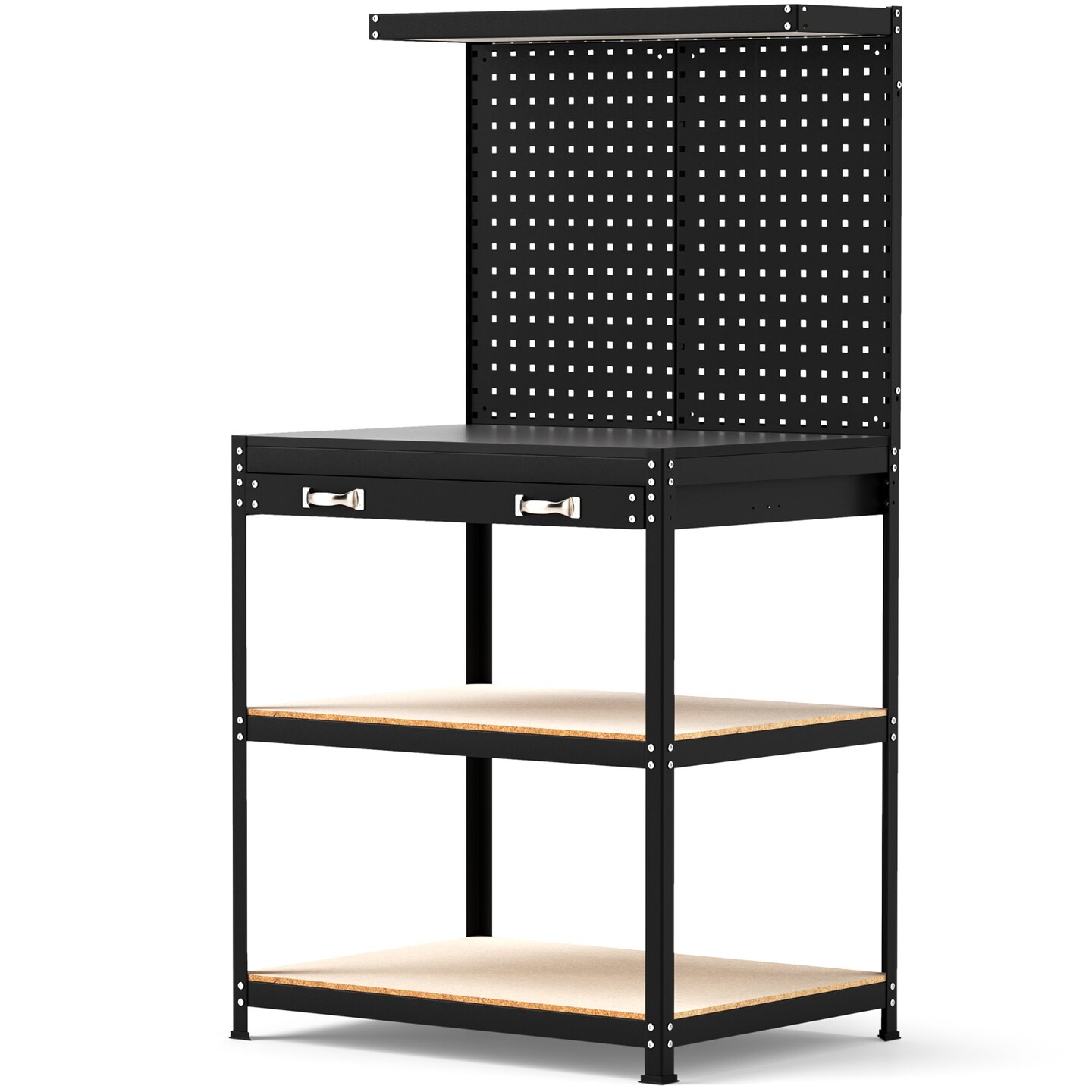 Tool Organizer Workbench with 20 Pieces Hanging Accessories Suitable for Home or Garage Use