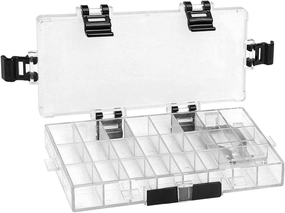 Paint Storage Palette Box 24 Wells Airtight Stay Wet for Watercolor, Gouache, Acrylic and Oil Paint