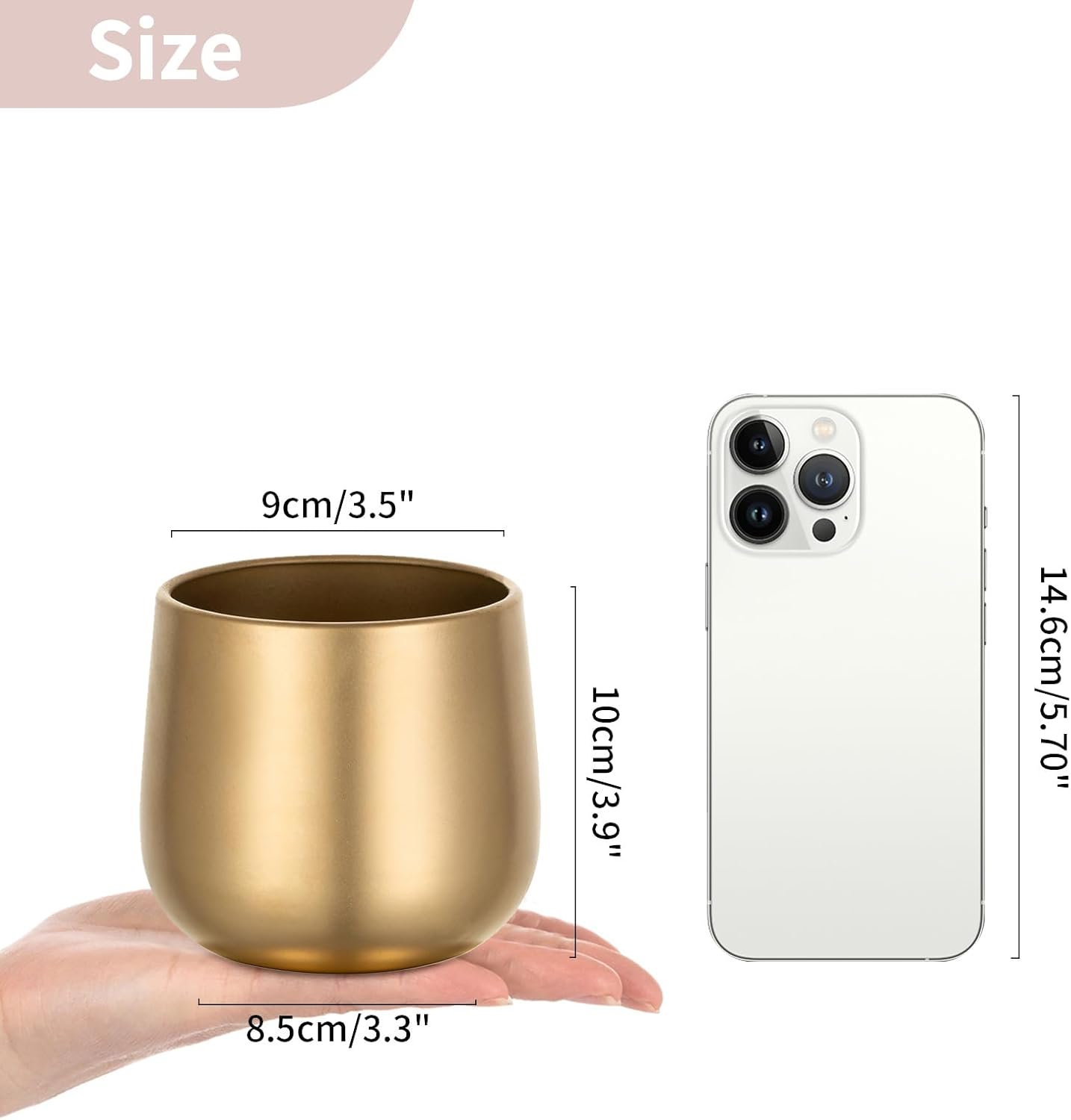 Small Gold Vases for Centerpieces: 2 Pcs 3.94 inch Flower Trumpet Vase Vintage Compote Vase Metal Urn Planter Plant Pots Flowers Bowls Pedestal for Wedding Party Table Centerpiece Decorations