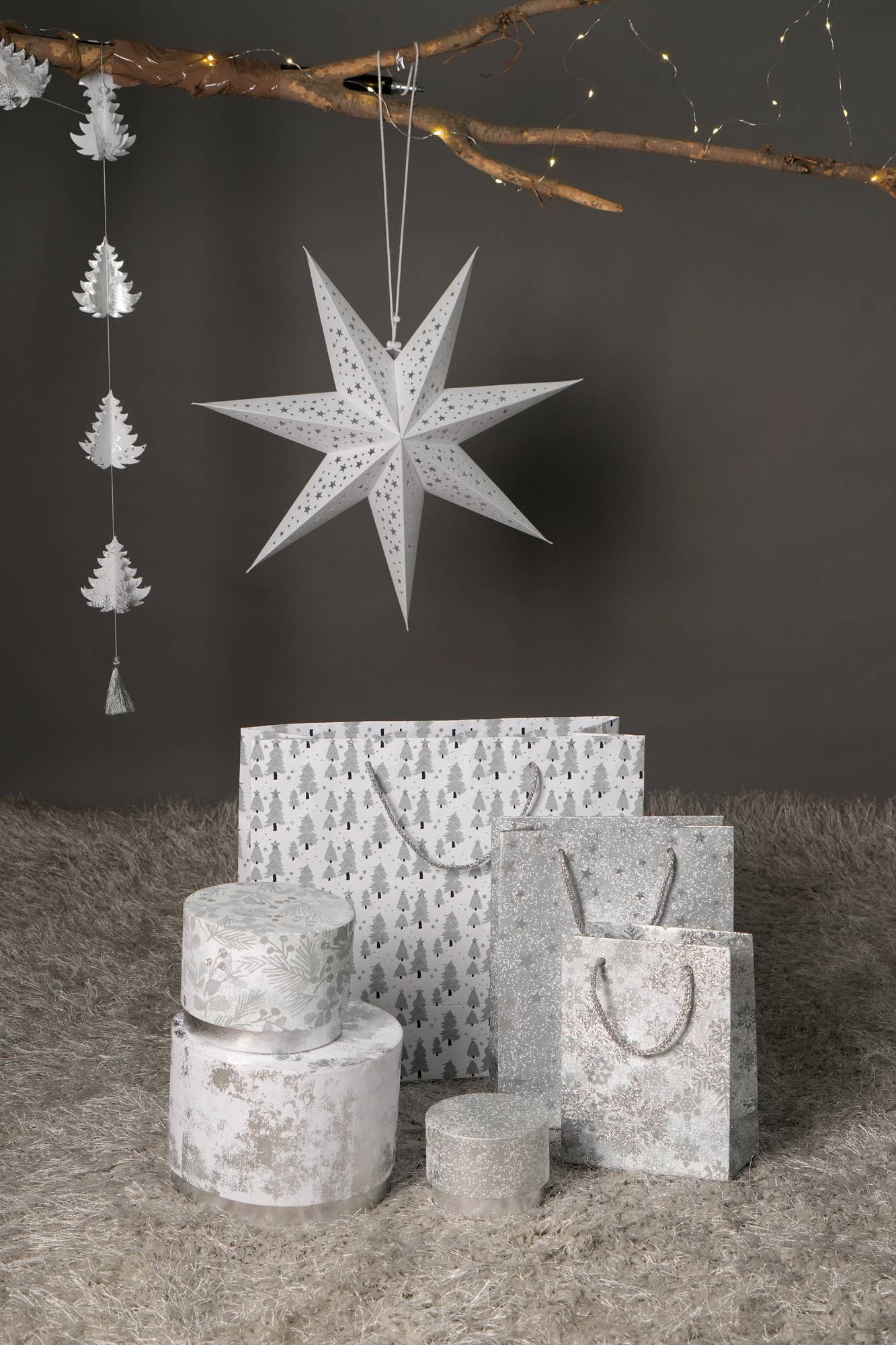 Handmade Paper Star 60 Cm (Dia) - White
