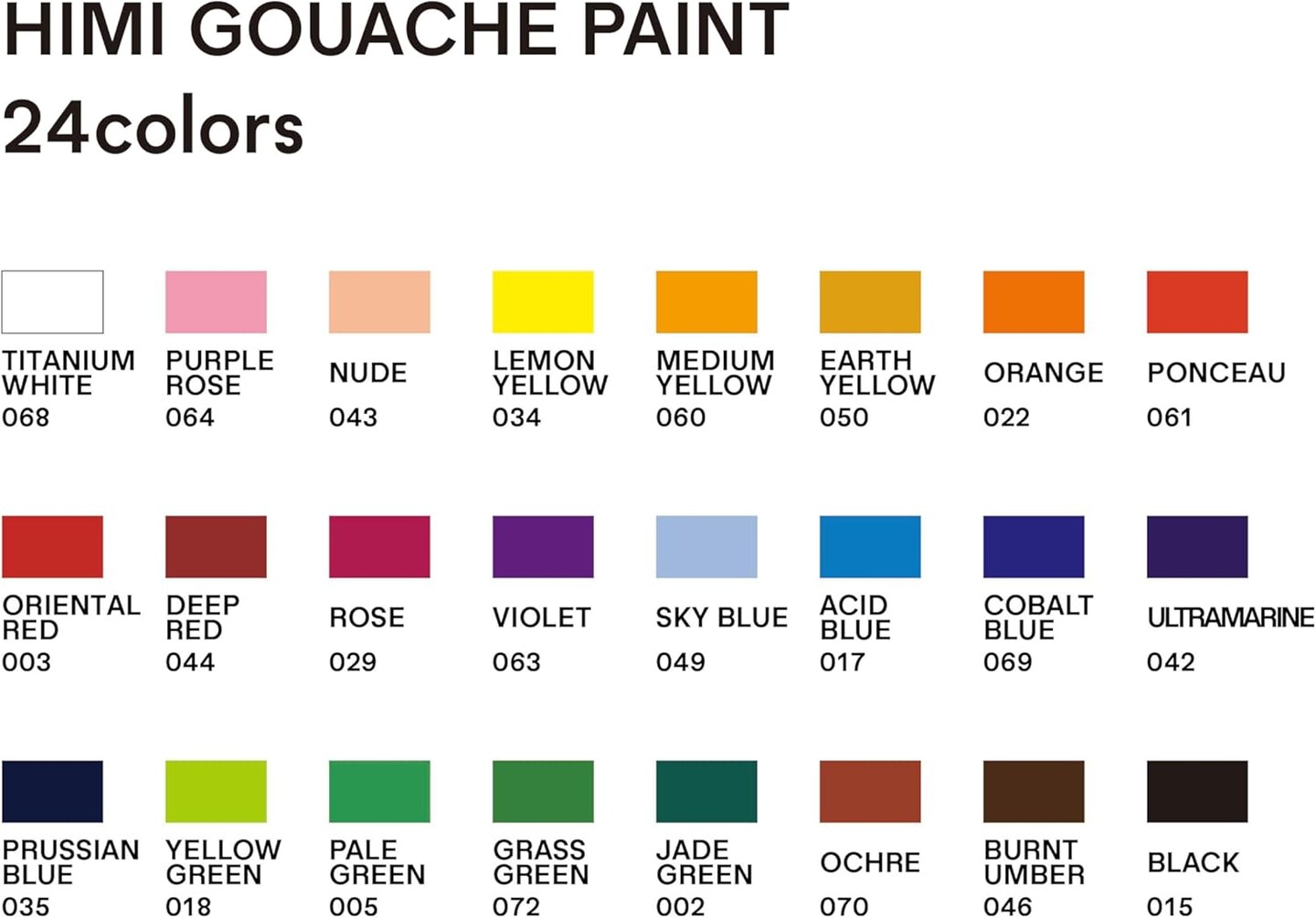 Gouache Paint Tube Set -24 Colors 12ml, with Rich Pigments, Gouache paint Non-Toxic, suitable for Beginners, Artists, and Hobby Painters. Beautiful Gifts for Art Supplies Painting&#xFF08;24 colors&#xFF09;