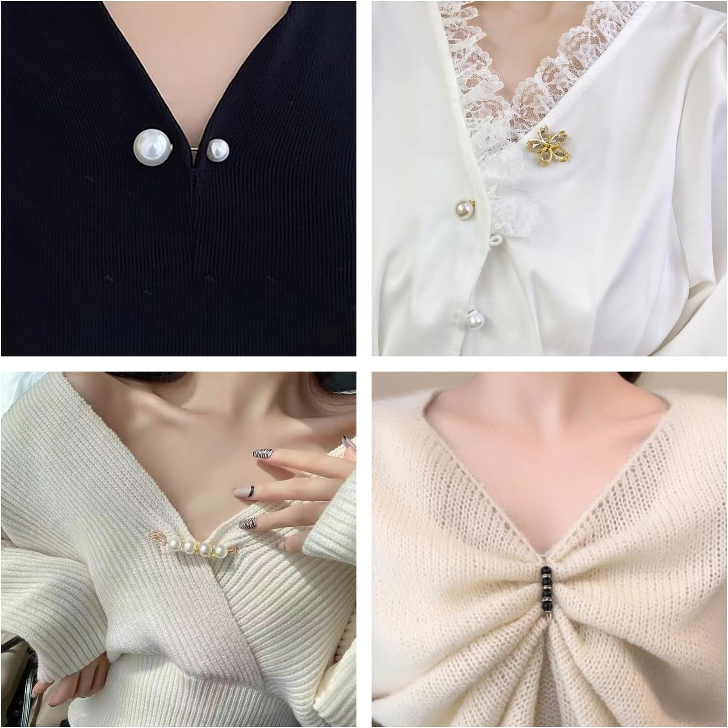 Charms for Socks 140pcs Brooches and Pins for Women Brooch Pins Button Pins Rhinestone Pearl Bling Gold Junk Sock Jewelry Charms Brooch Pins Bulk Decorative Safety Pins for Shoes Clothes Hats Pant