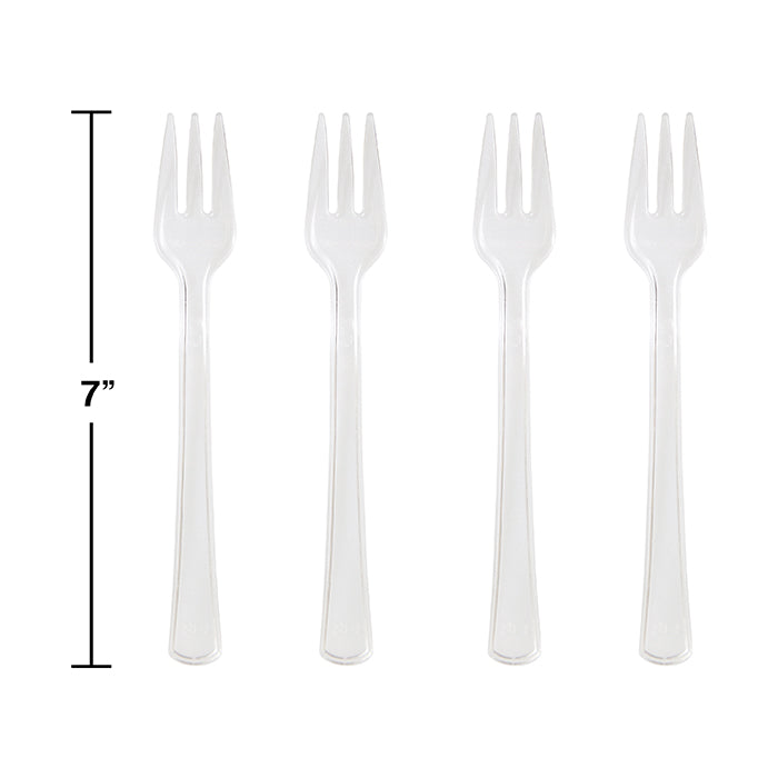 144 pc Bulk Clear TrendWare Mini Forks