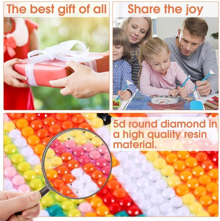 5D DIY Diamond Art Bee, Diamond Art Kits for Adults Flower, Diamond Painting
