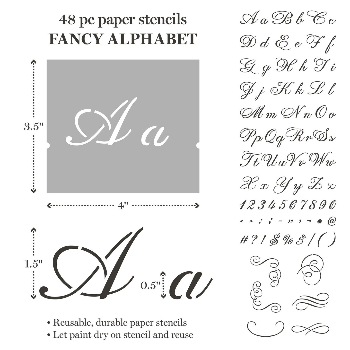 Martha Stewart&#x2122; Classic Alphabet Stencil Kit - 150 pc. - 68515