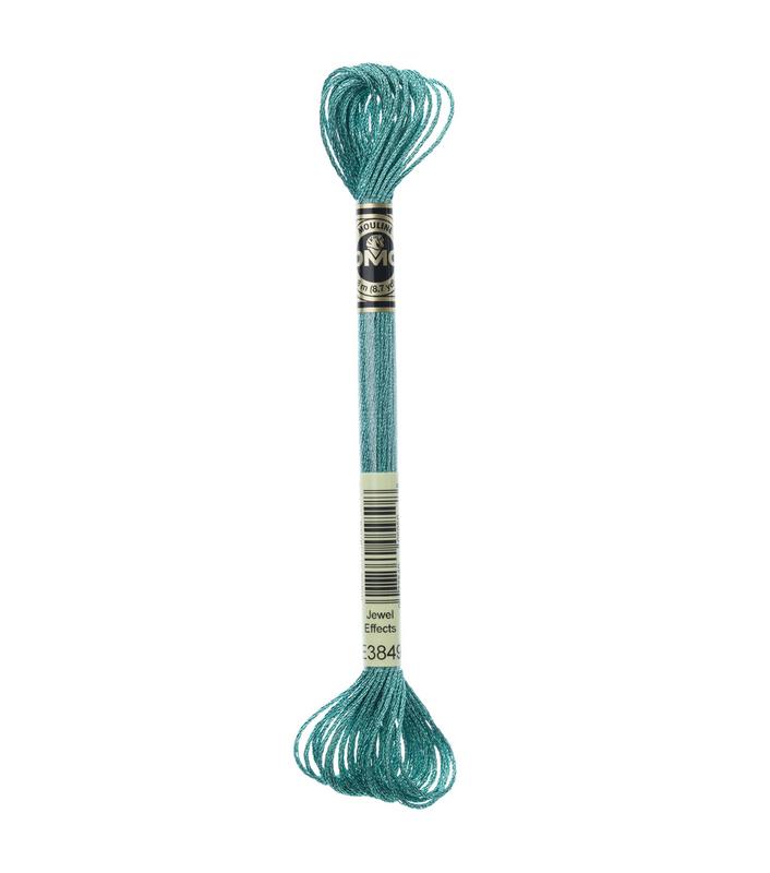 DMC 3849 Aquamarine Blue - Light Effects Embroidery Floss 8.7yd