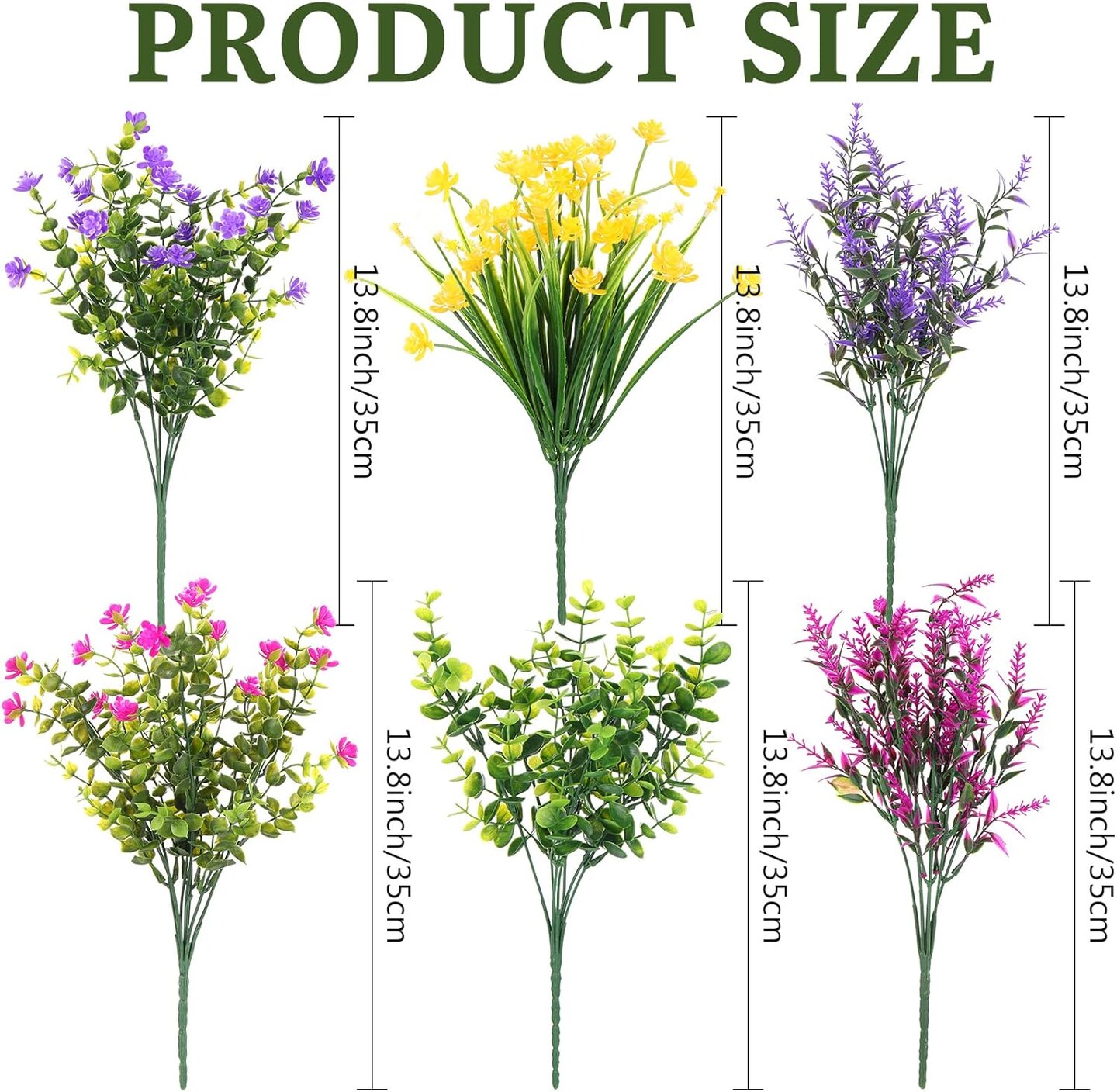 24 Bundles Artificial Fall Flowers – Faux Boxwood & Shrubs for Outdoor & Home Decor (Classic Style)